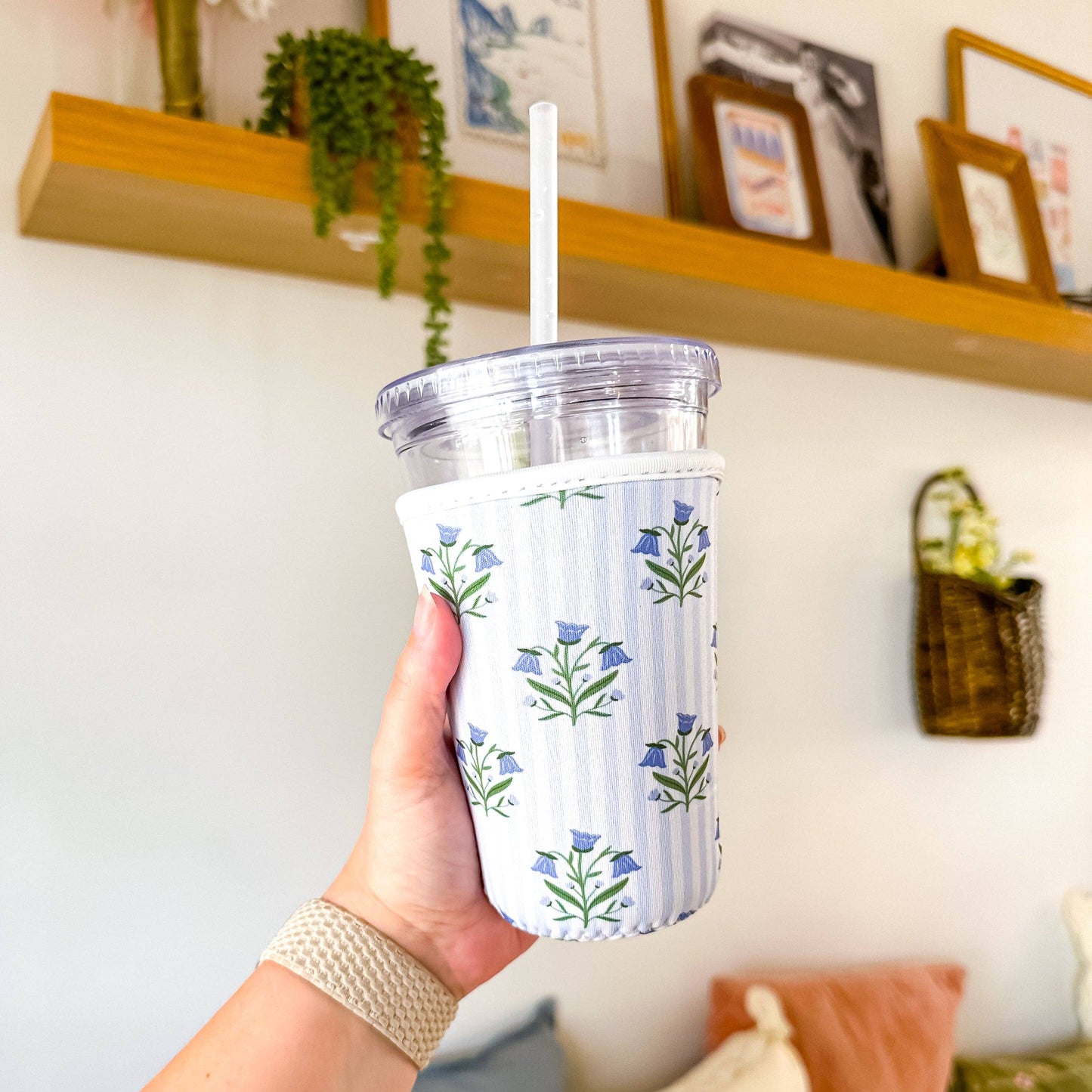 Bluebell Flowers | Reusable Coffee Sleeve