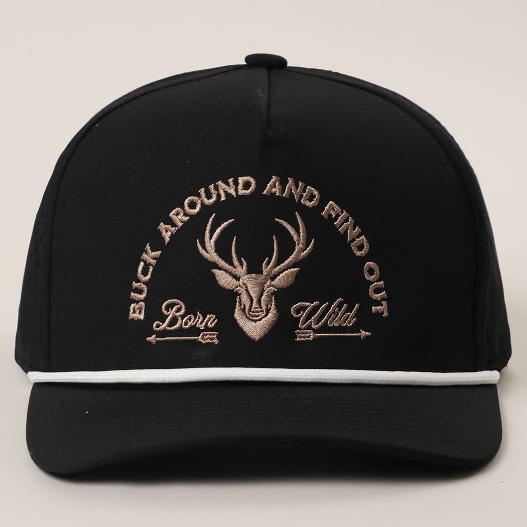 Buck Around And Find Out Embroidered Premium Men’s Trucker Hat