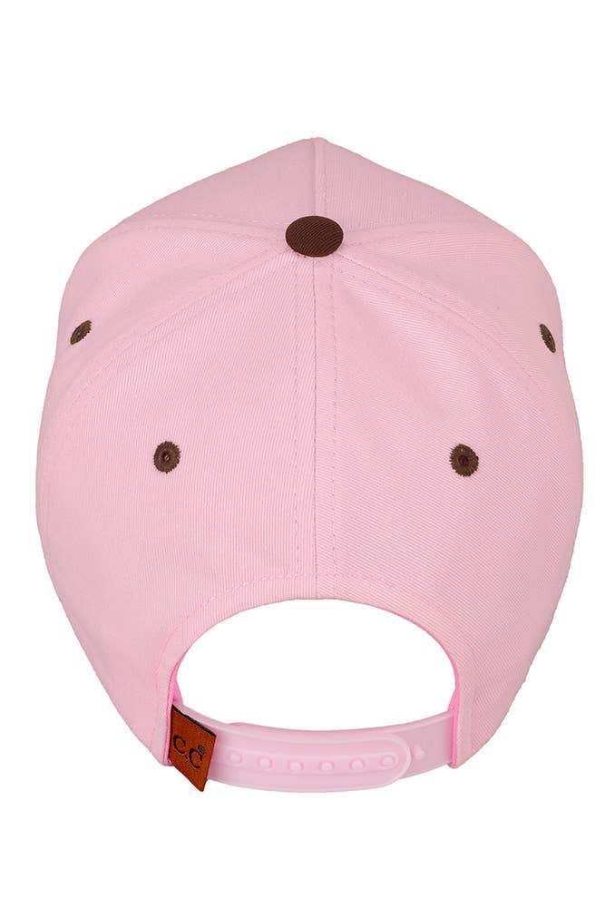 DOG MOM Puff Embroidered Two Tone Trucker Cap