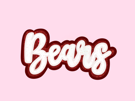 Missouri State Bears Cursive Glitter Embroidered Sweatshirt