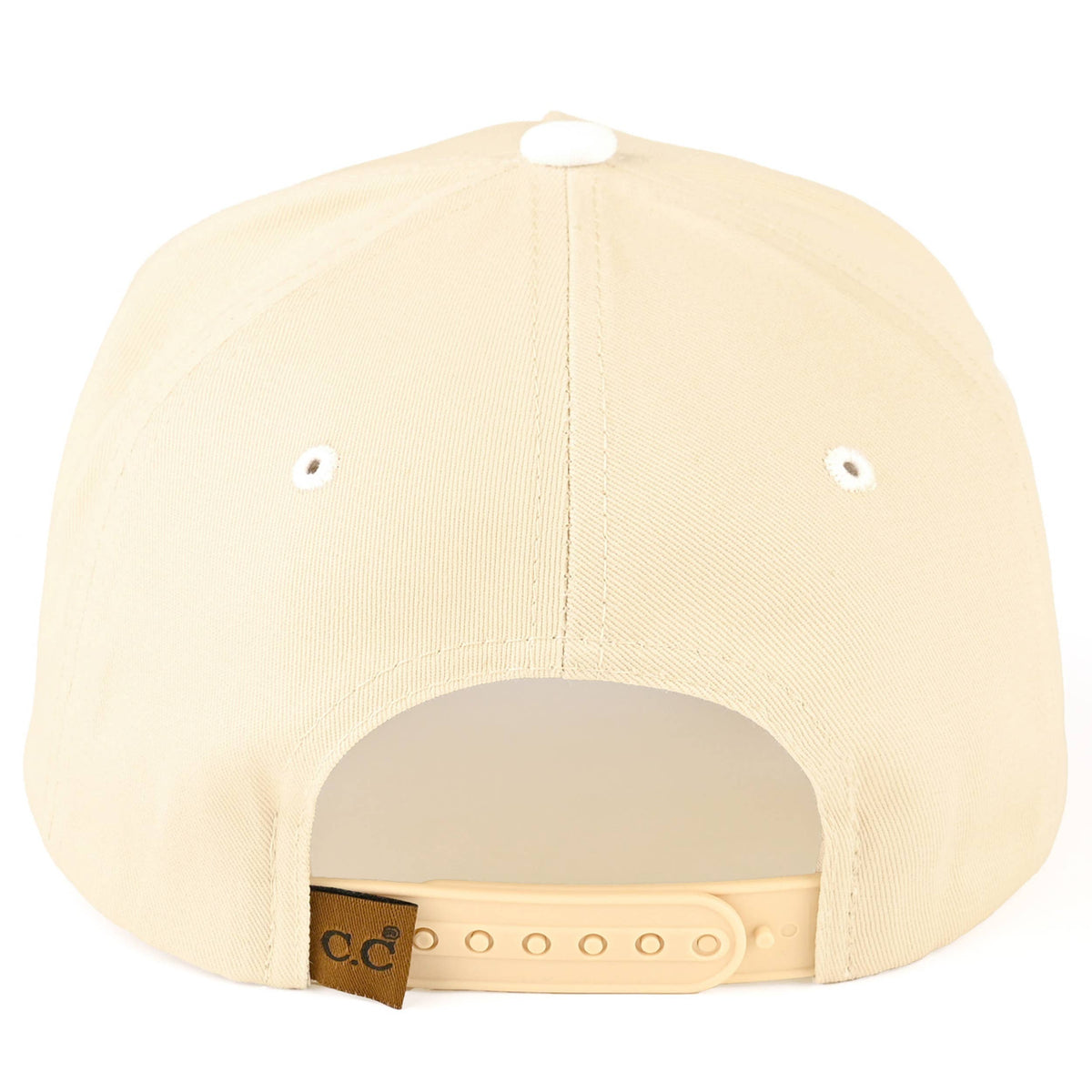 C.C BRIDE Letter Embroidered Two Tone Trucker Cap