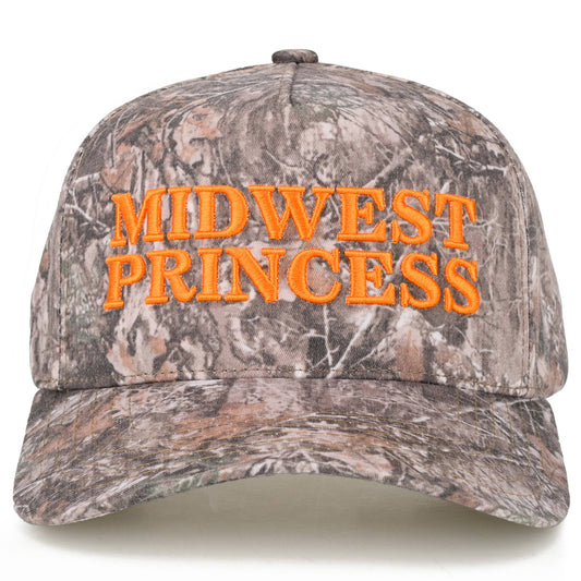 Midwest Princess Embroidered Camo Trucker Hat