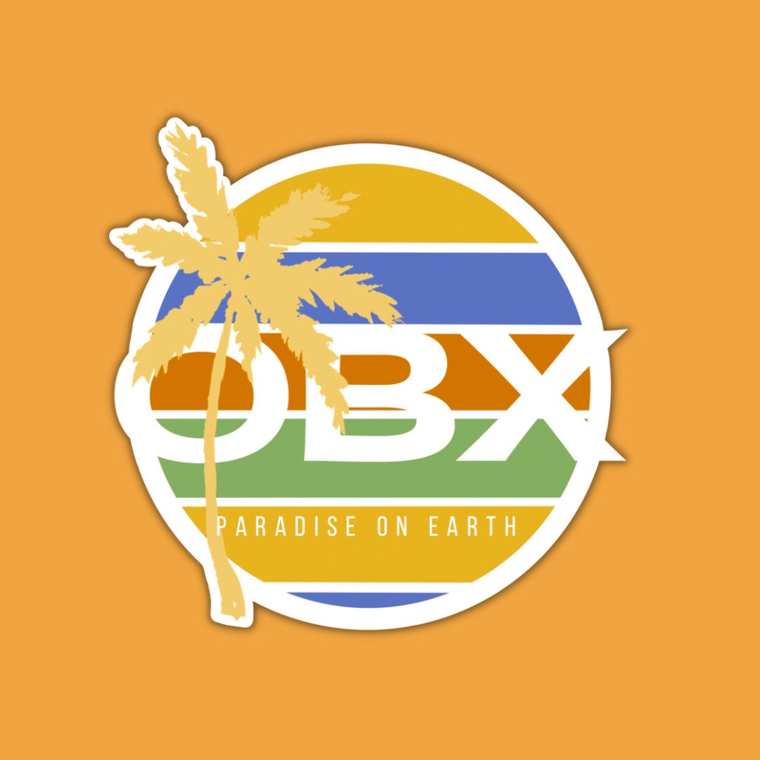 Outer Banks Sticker Waterproof Sticker OBX Sticker Tropical Sticker Hydroflask Sticker Laptop Sticker