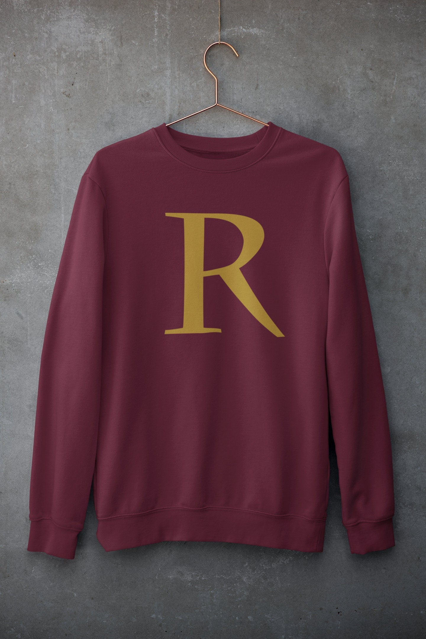 Wizard Christmas Sweater Initial Sweatshirt Wizard Christmas Jumper Wizard School Wizard World