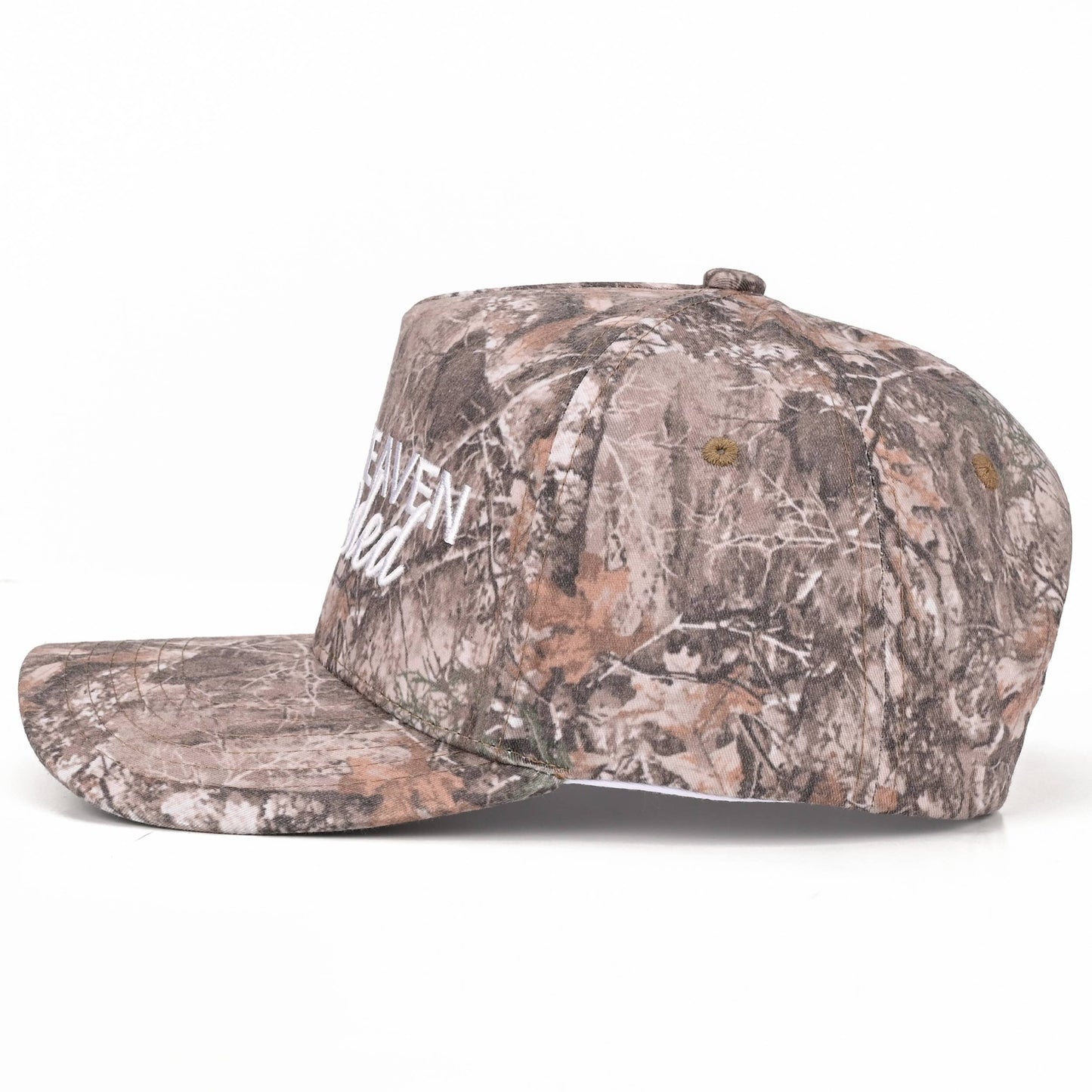 Make Heaven Crowded Embroidered Light Camo Trucker Hat