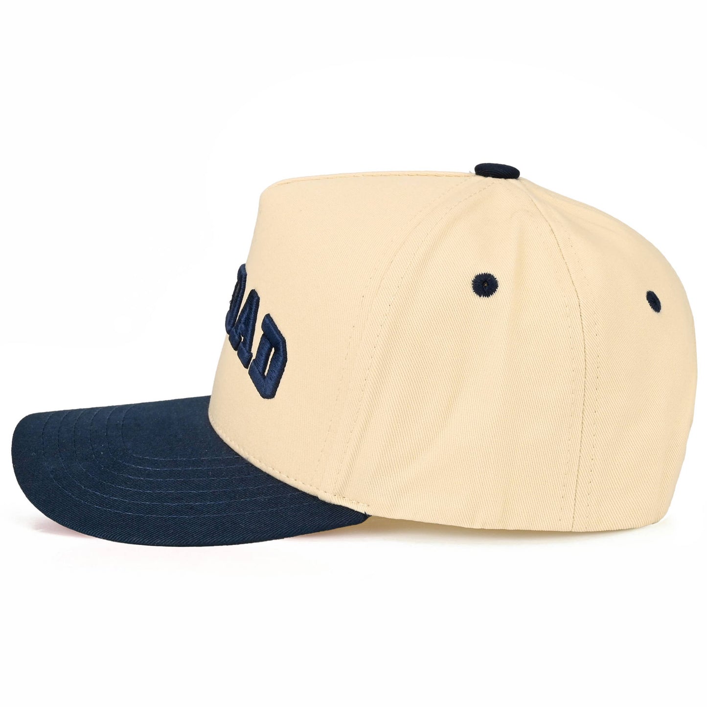 DOG DAD Embroidered Navy Two Tone Trucker Hat