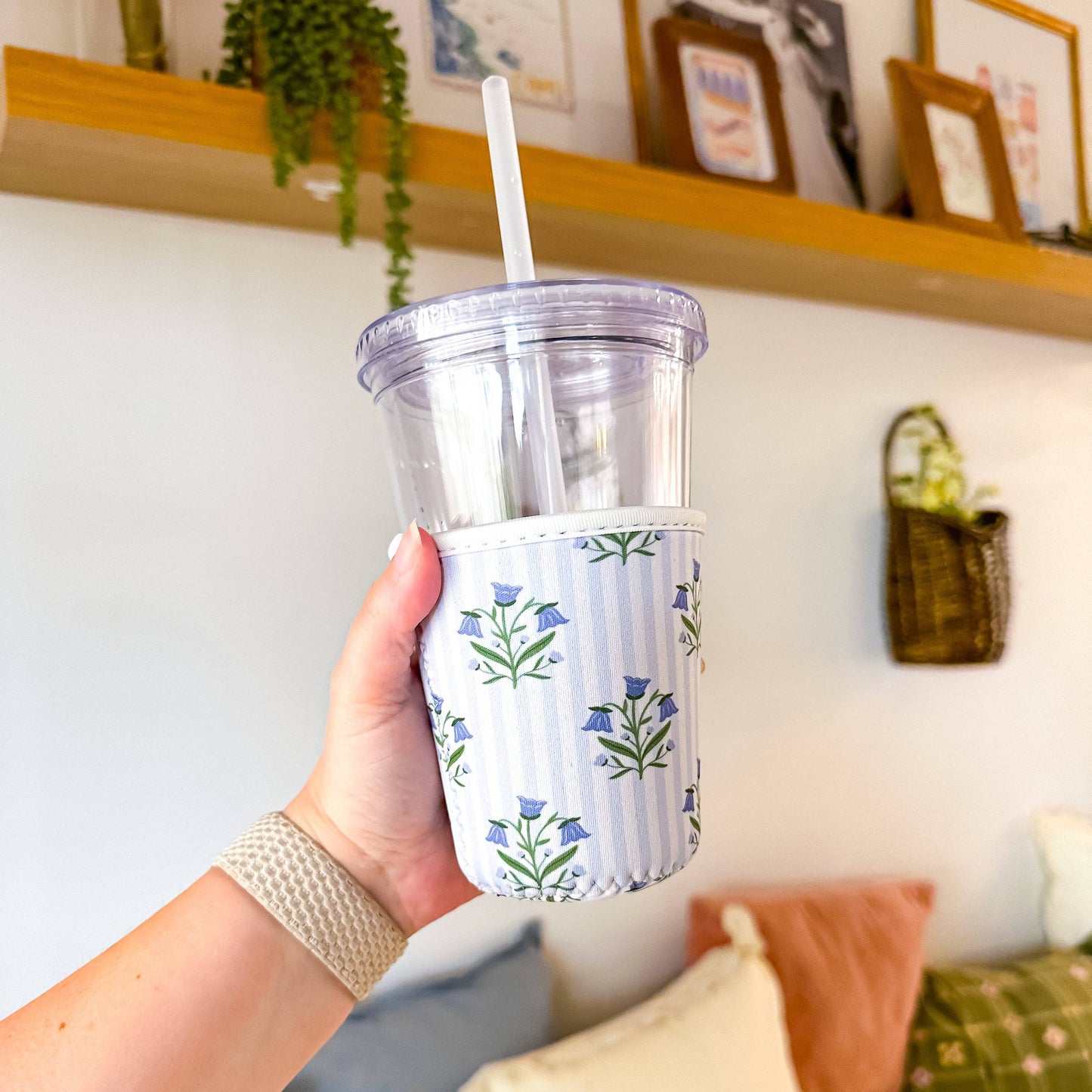 Bluebell Flowers | Reusable Coffee Sleeve