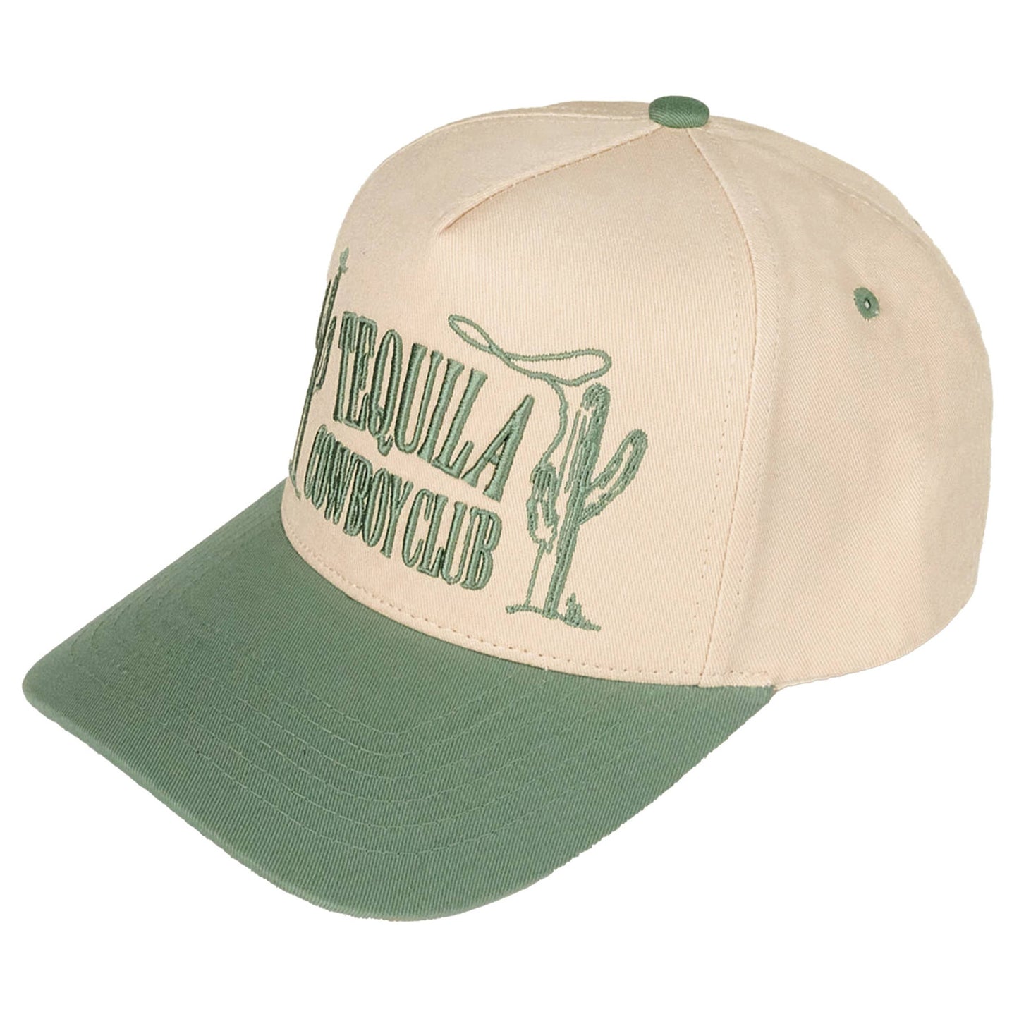 TEQUILA COWBOY CLUB Cotton Embroidered Trucker Cap