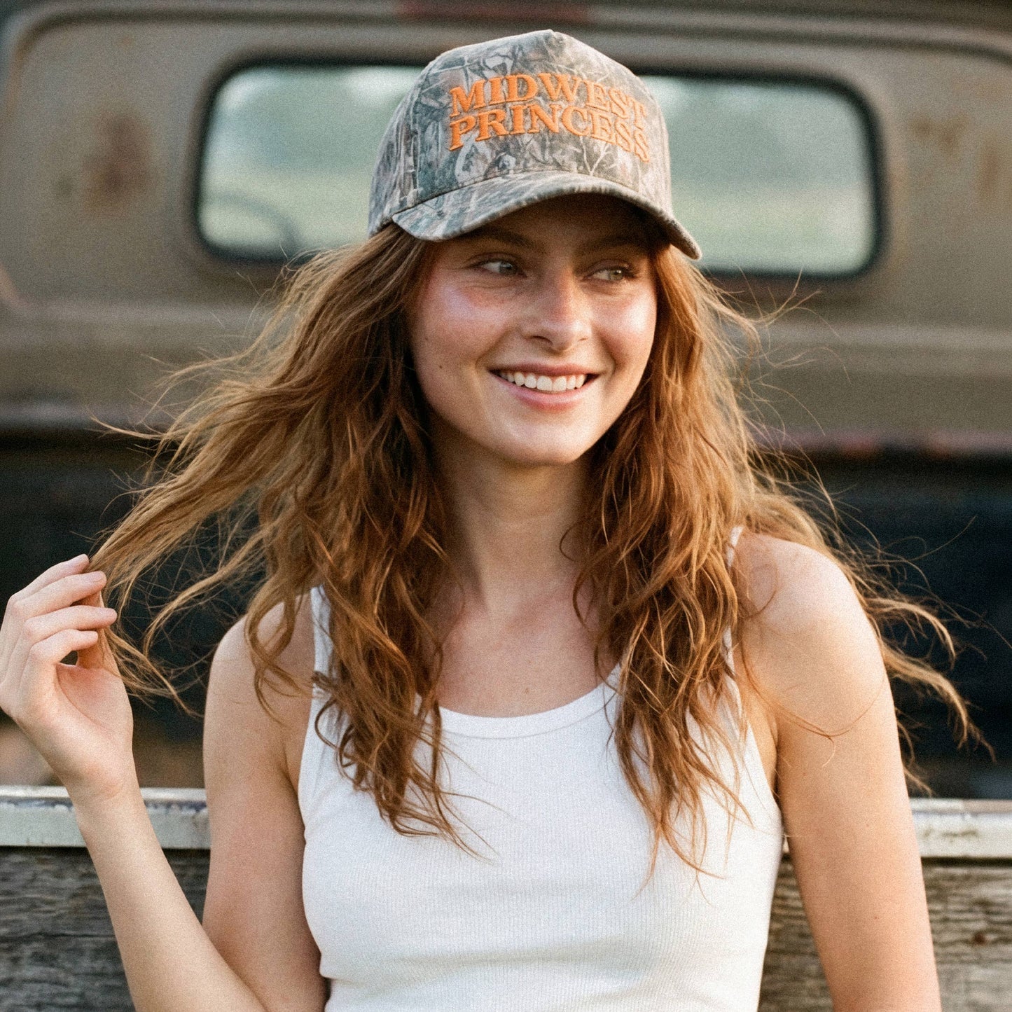 Midwest Princess Embroidered Camo Trucker Hat
