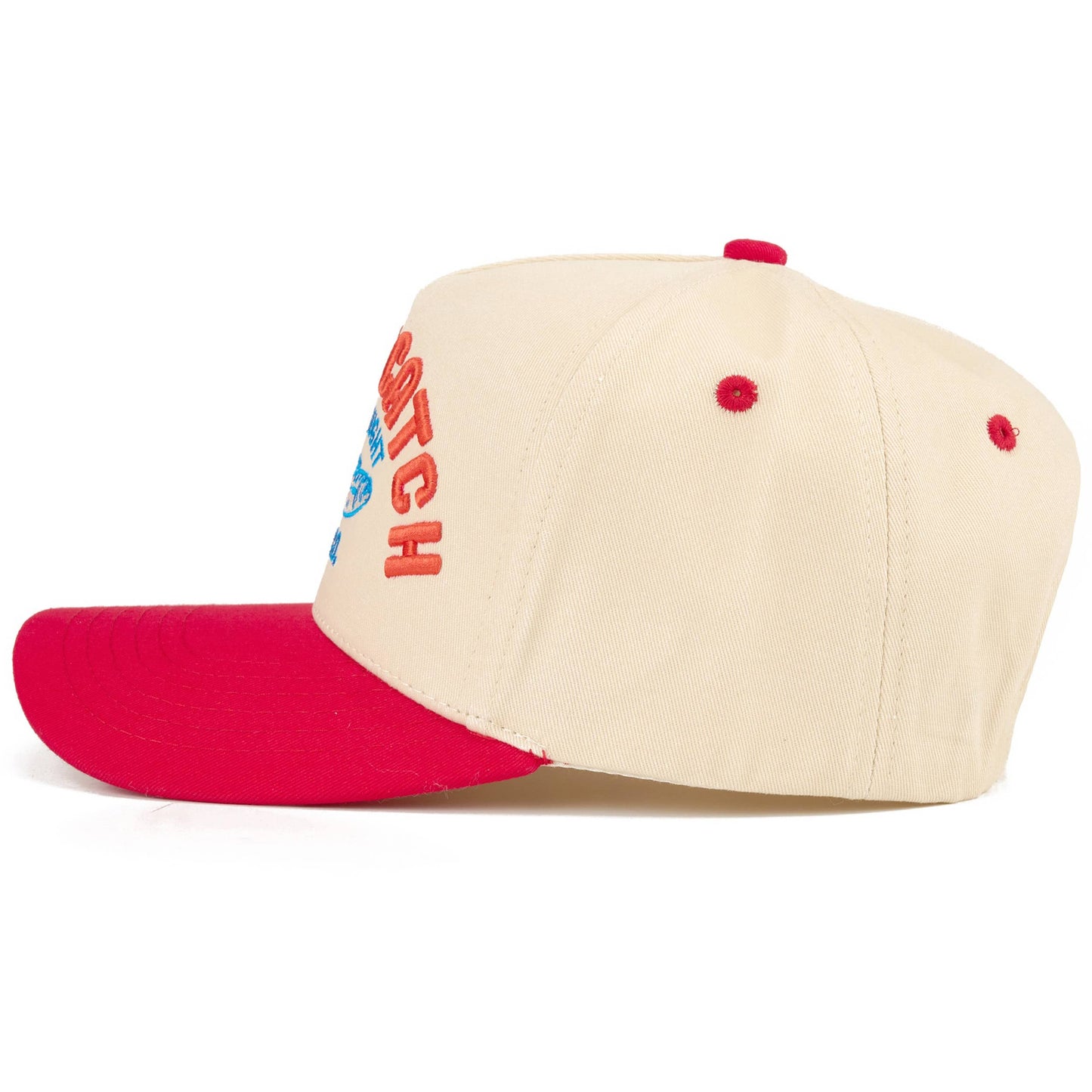 Lucky Catch Embroidered Two Tone Fishing Trucker Hat