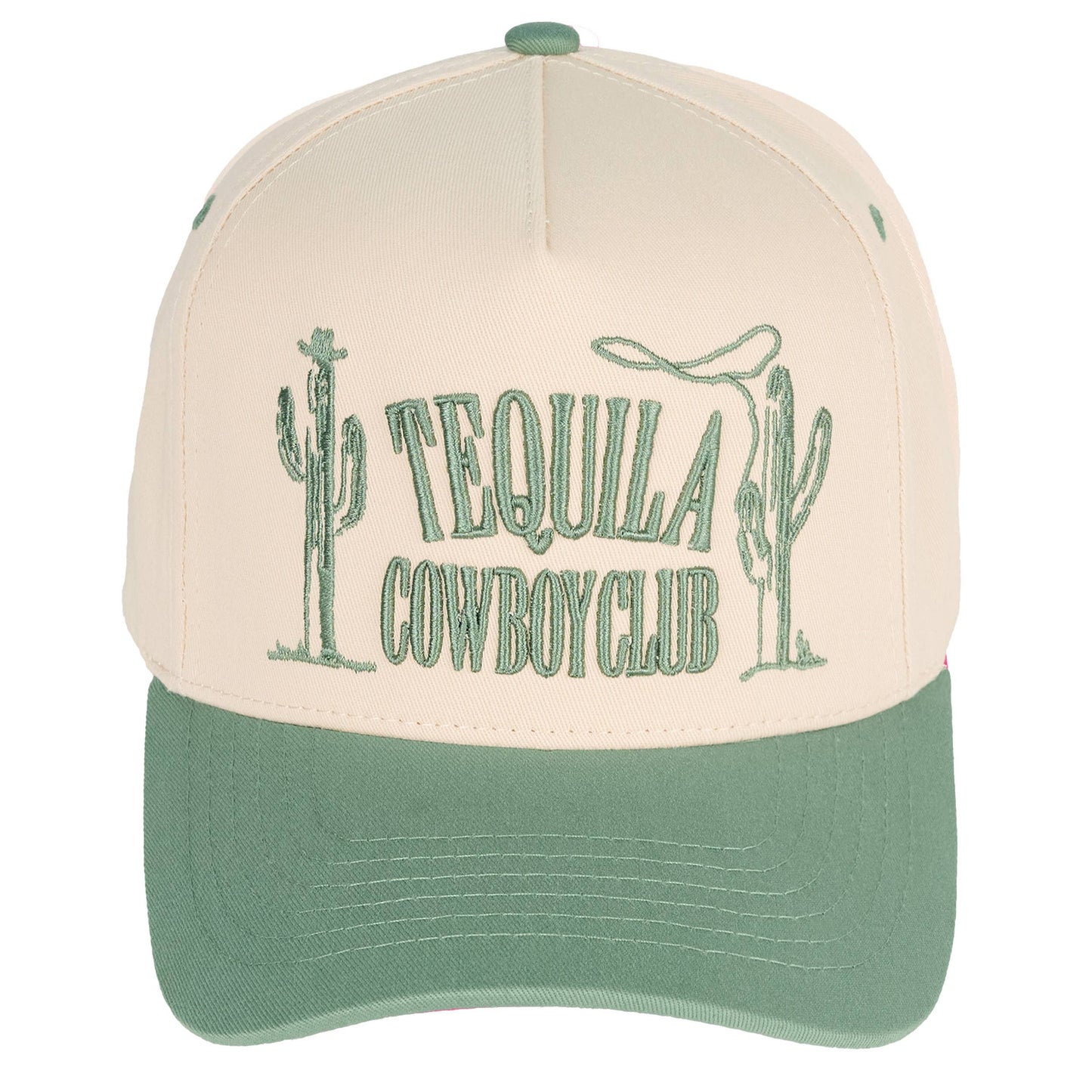 TEQUILA COWBOY CLUB Cotton Embroidered Trucker Cap