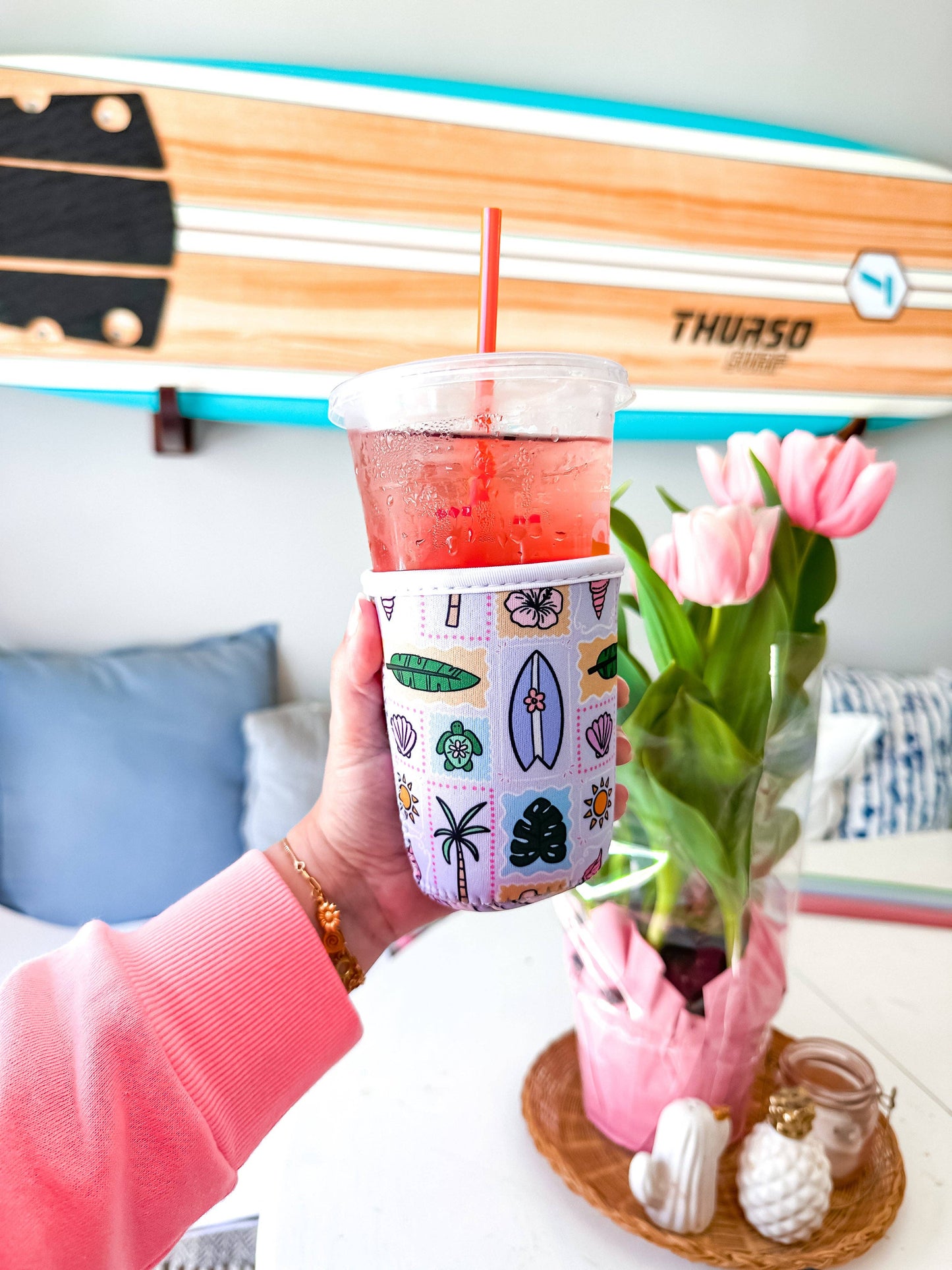 Coastal Surf | Reusable Coffee Sleeve