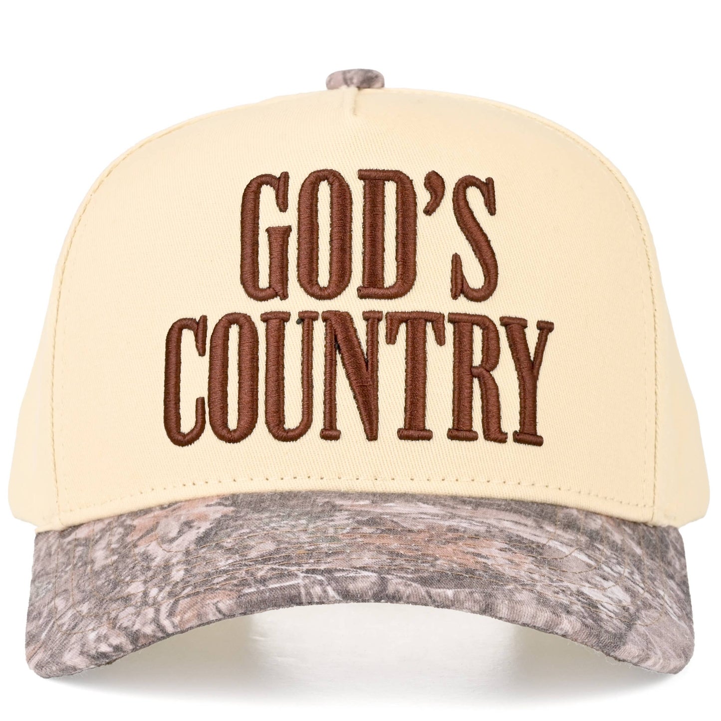GOD'S COUNTRY Two Tone Camo Trucker Hat