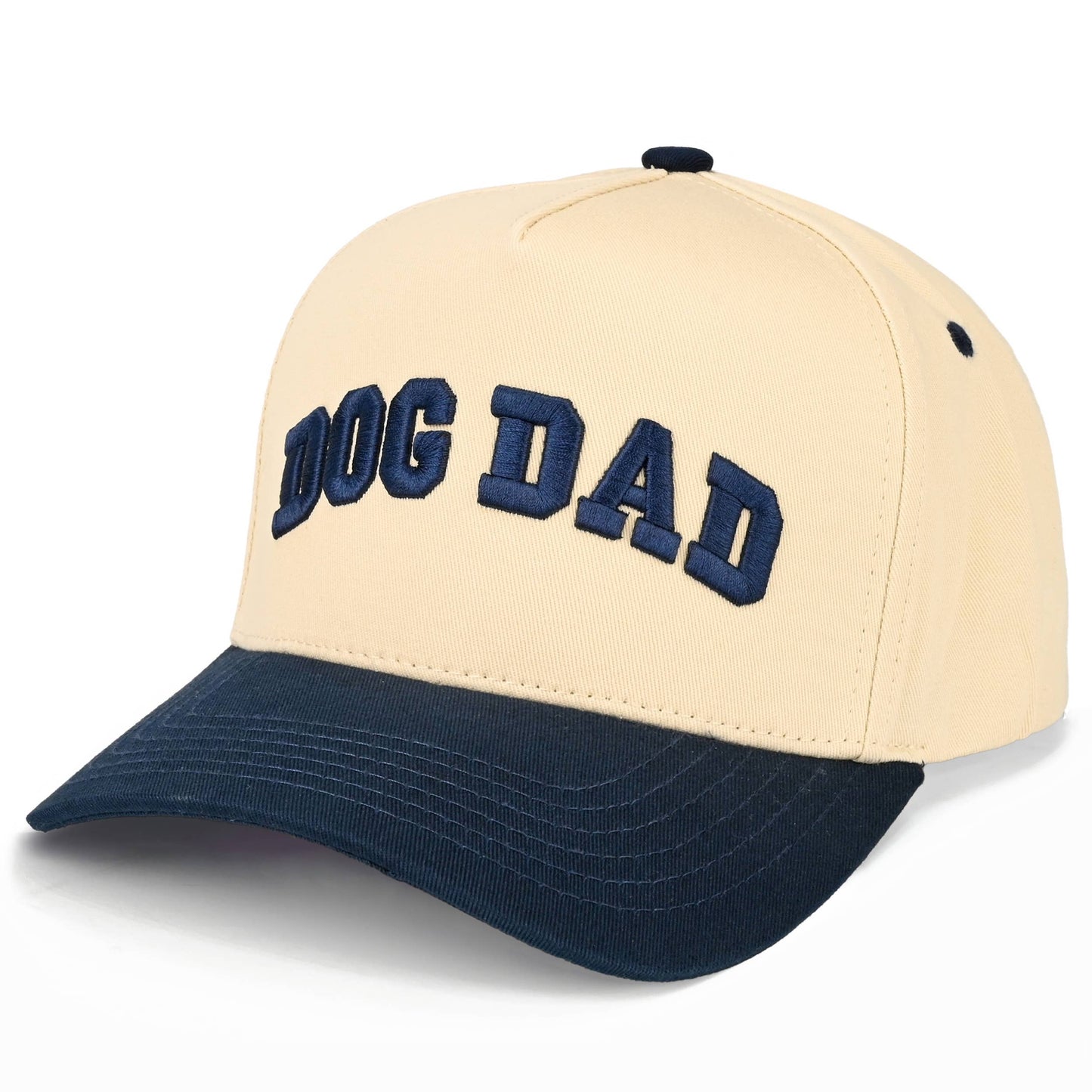 DOG DAD Embroidered Navy Two Tone Trucker Hat
