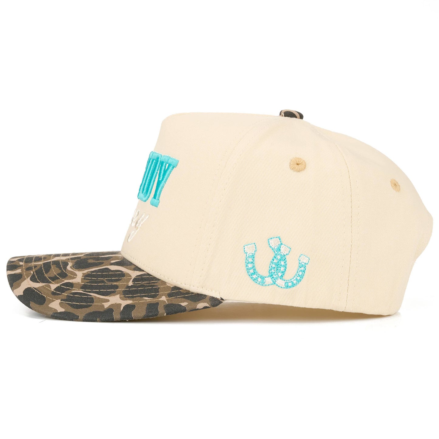 Howdy Honey puff embroidered leopard print Trucker Hat
