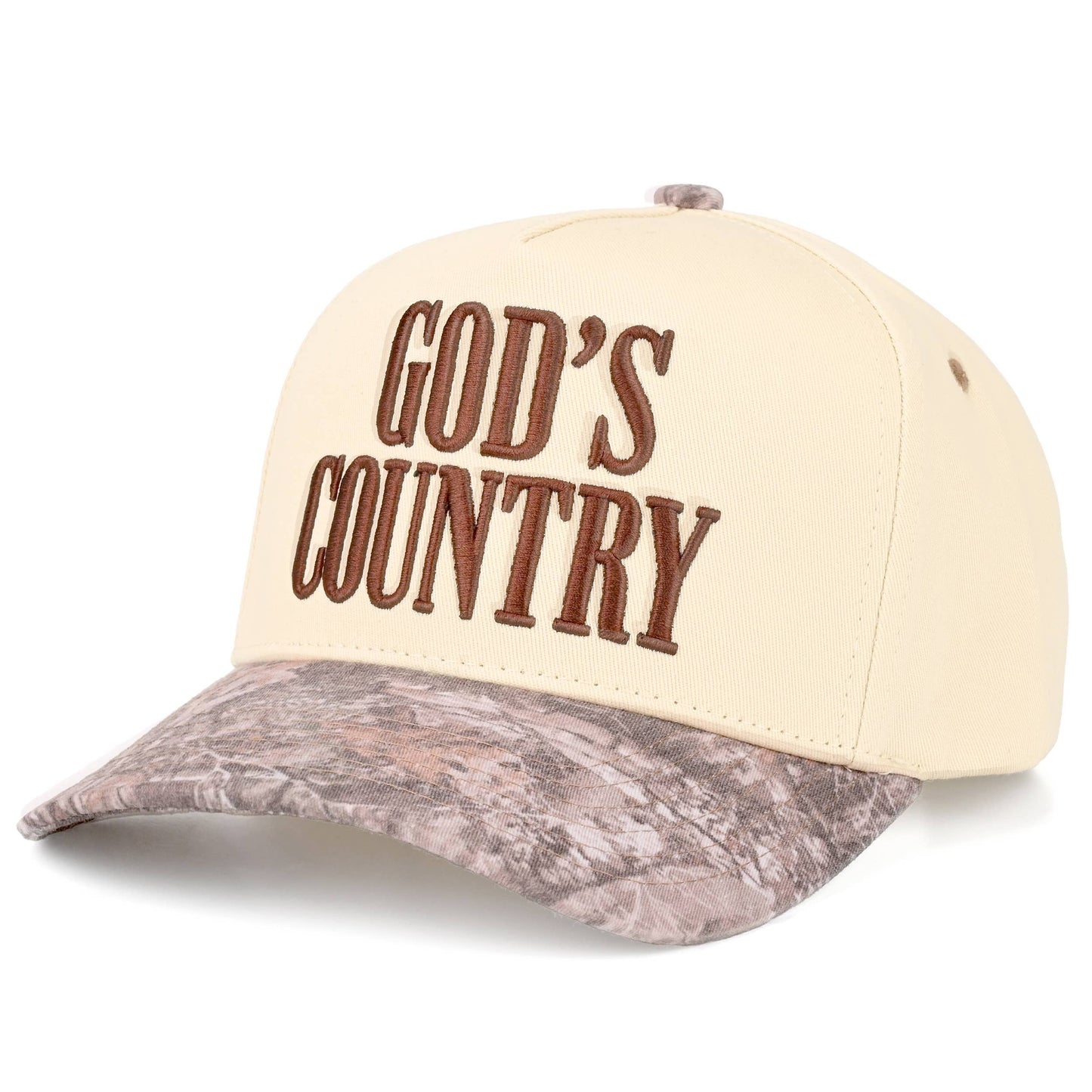 GOD'S COUNTRY Two Tone Camo Trucker Hat