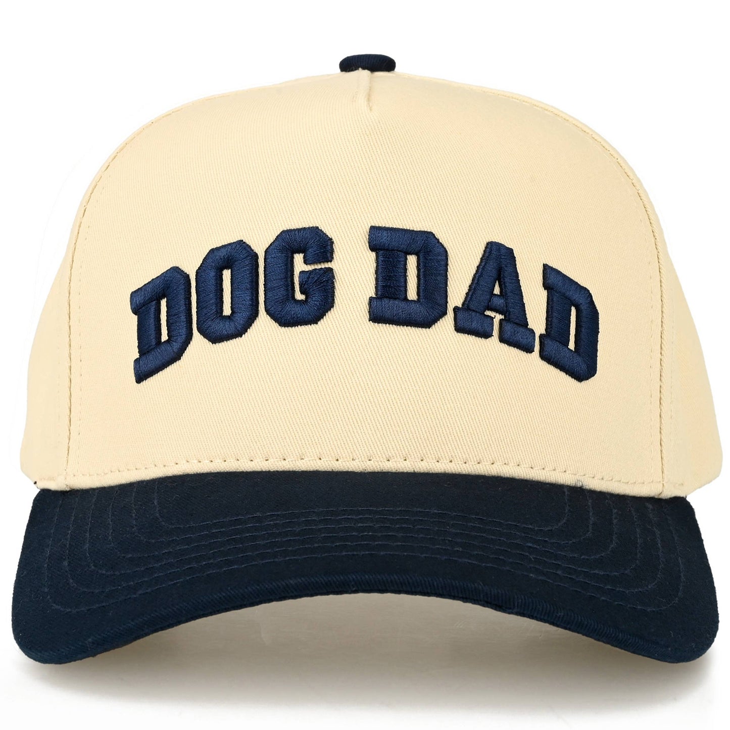 DOG DAD Embroidered Navy Two Tone Trucker Hat