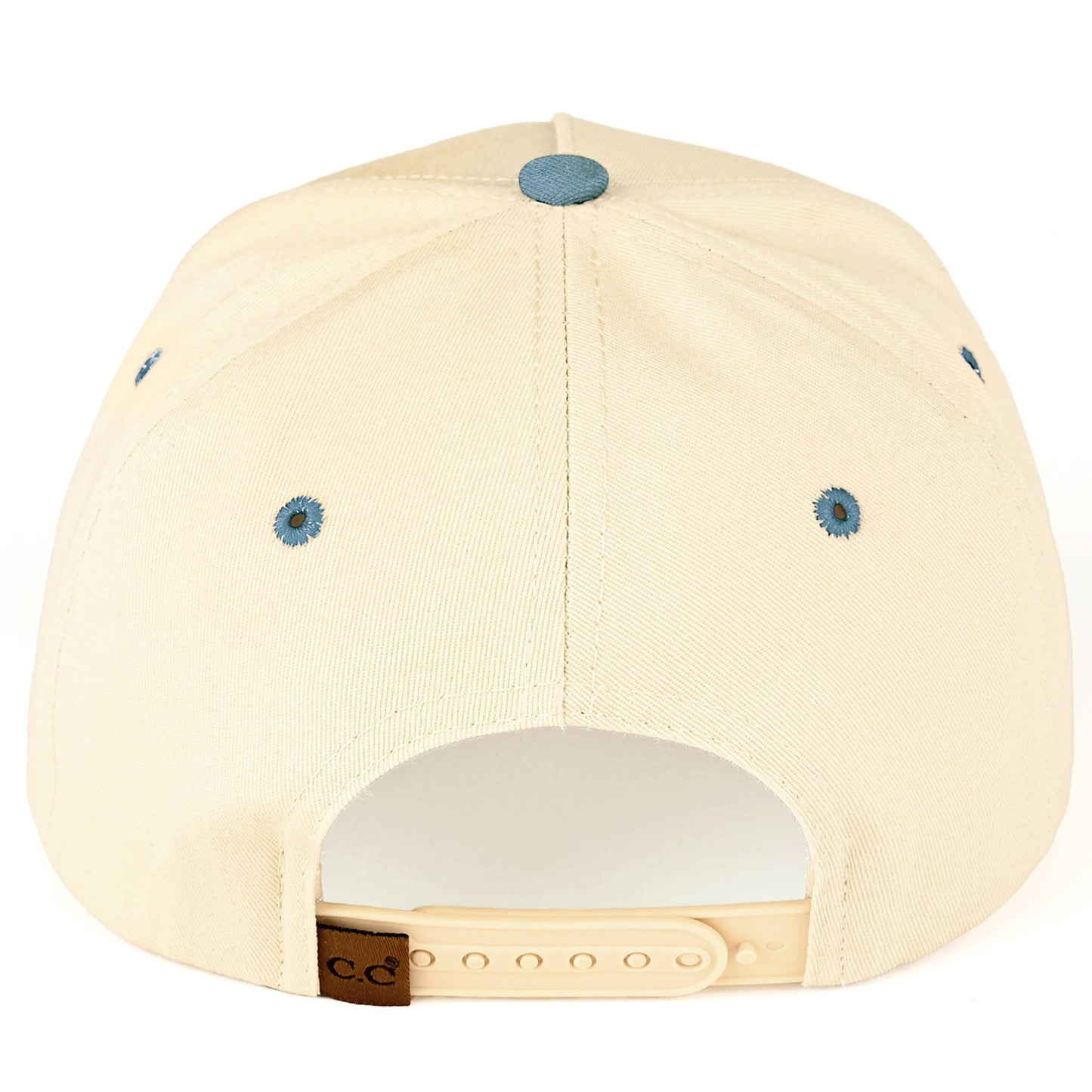 BLESSED Embroidered Two Tone Denim Trucker Cap