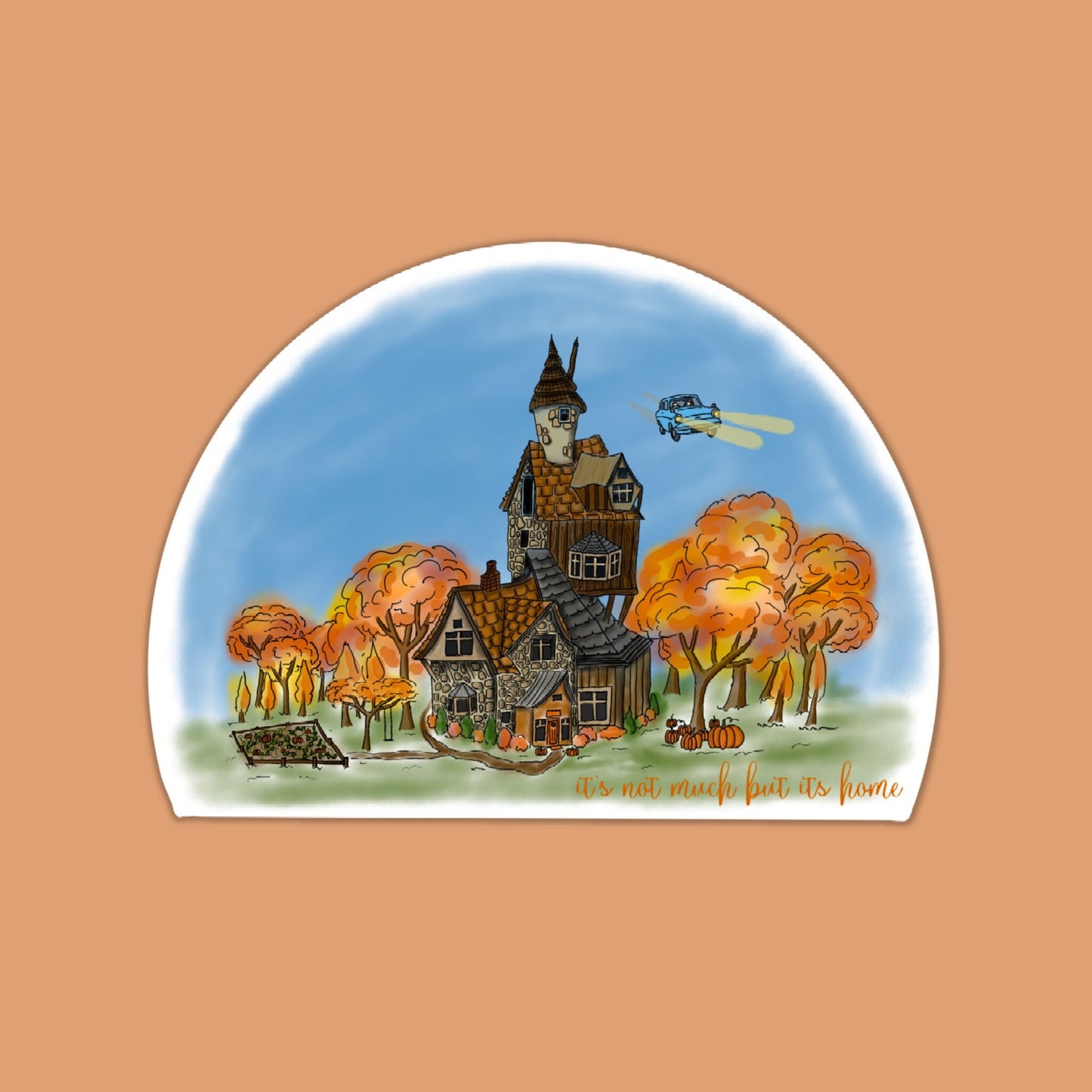 Favorite Place Sticker Cozy Fall Home Sticker It’s Not Much But It’s Home Sticker Wizard Sticker Wizard House Sticker