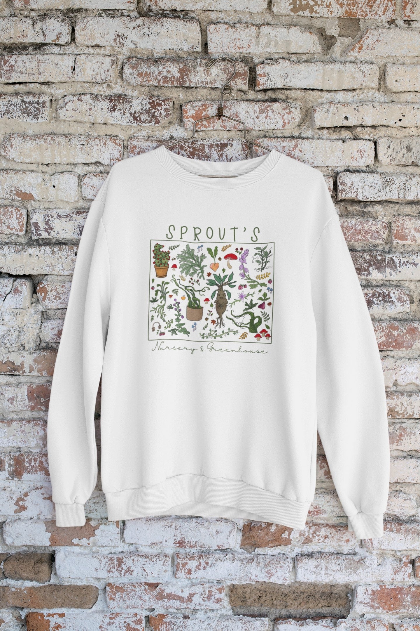 Herbology Sweatshirt Sprout’s Nursery & Greenhouse Sweatshirt Plant Mom Sweatshirt Plant Lady Wizardry and Witchcraft Sweatshirt Plant Lover