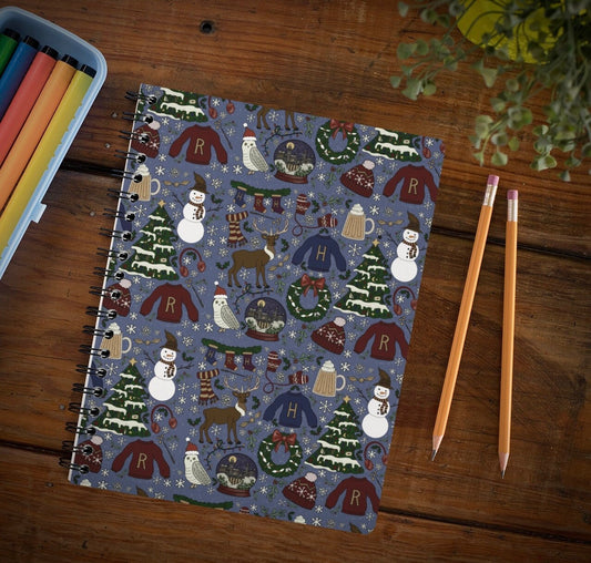 Christmas Wizard Notebook Christmas Stationery Wizard Christmas Gift