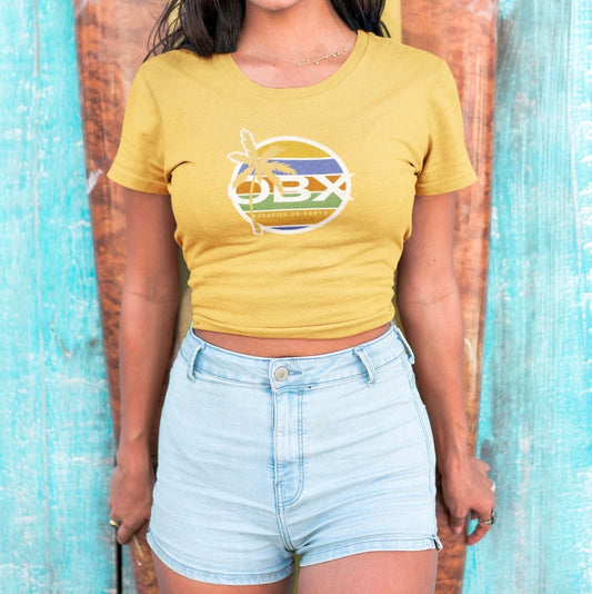 OBX Shirt Outer Banks Shirt North Carolina Palm Trees Sunset Paradise on Earth Vintage OBX Retro Outer Banks Beachy Oversized Tee