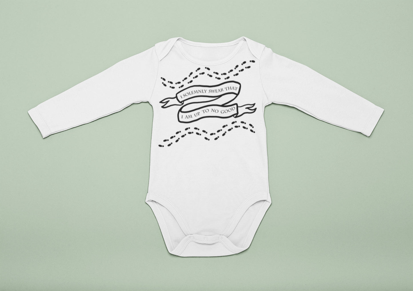 I Solemnly Swear That I Am Up To No Good Baby Bodysuit Wizard Baby Shower Gift