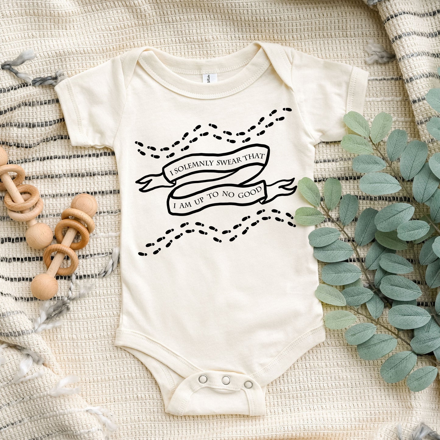 I Solemnly Swear That I Am Up To No Good Baby Bodysuit Wizard Baby Shower Gift