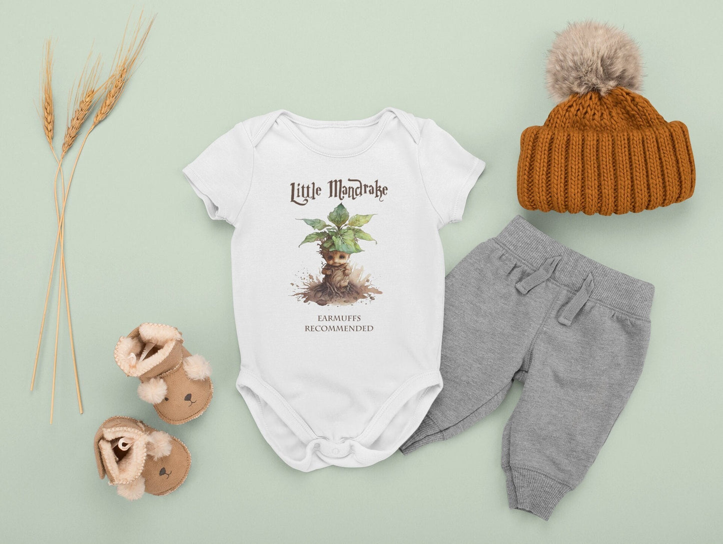 Little Mandrake Wizard Baby Bodysuit Long Sleeve or Short Sleeve