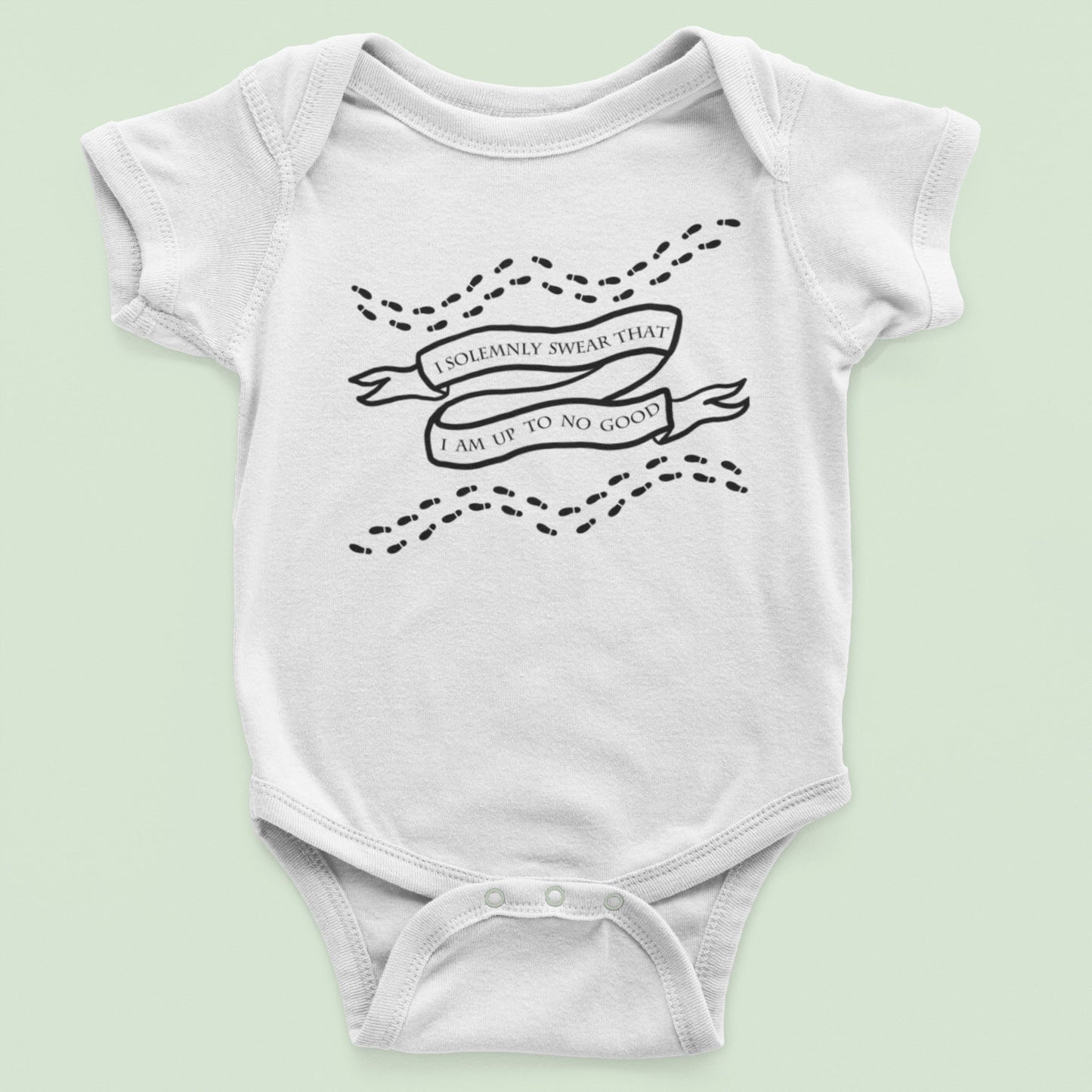 I Solemnly Swear That I Am Up To No Good Baby Bodysuit Wizard Baby Shower Gift