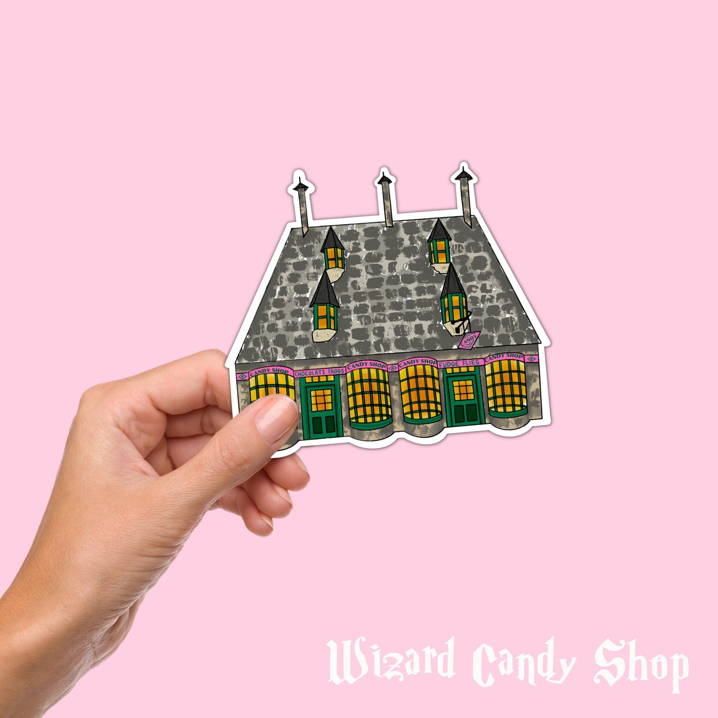 Wizard Candy Shop Sticker Collectible Sticker Collection Wizard School Waterproof Vinyl Sticker Laptop Sticker Water Bottle Sticker