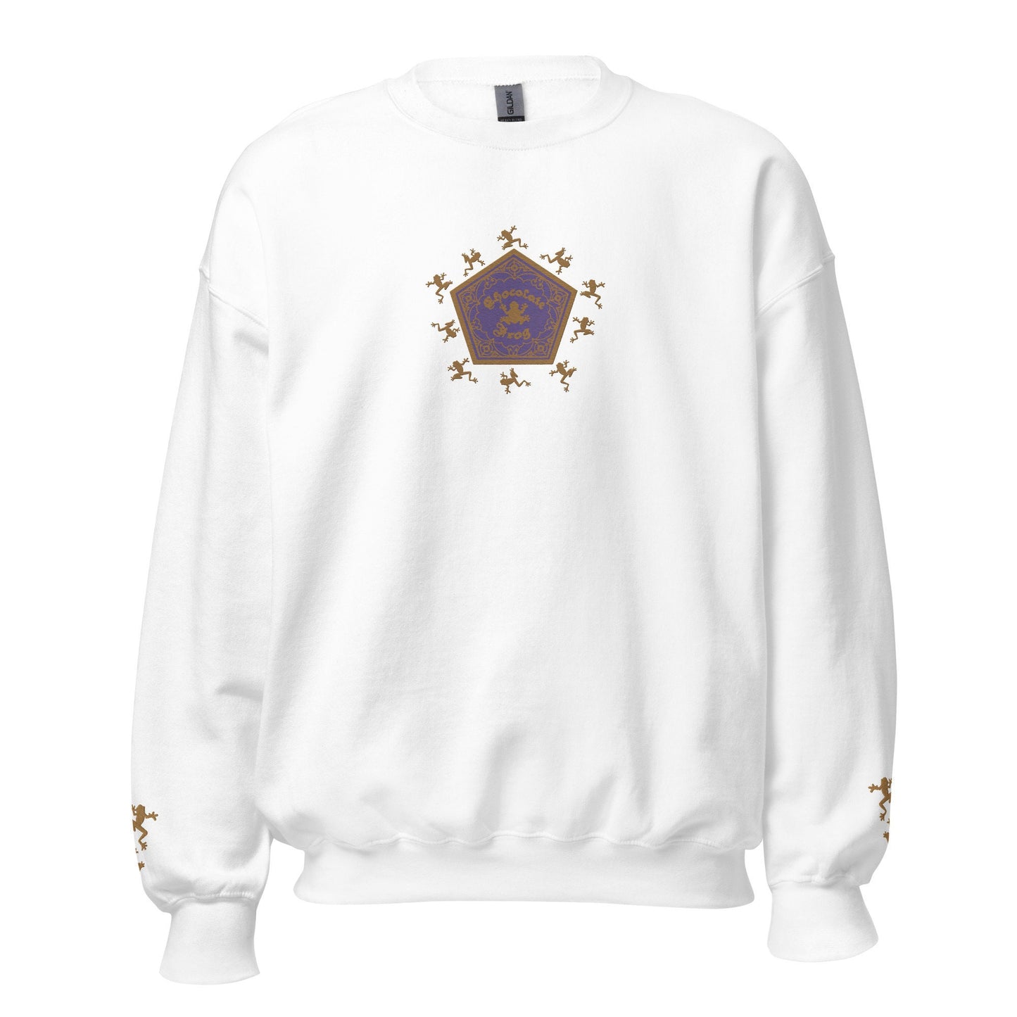 Chocolate Frog Embroidered Sweatshirt Wizard Crewneck Gift for Readers and Wizard World Lover