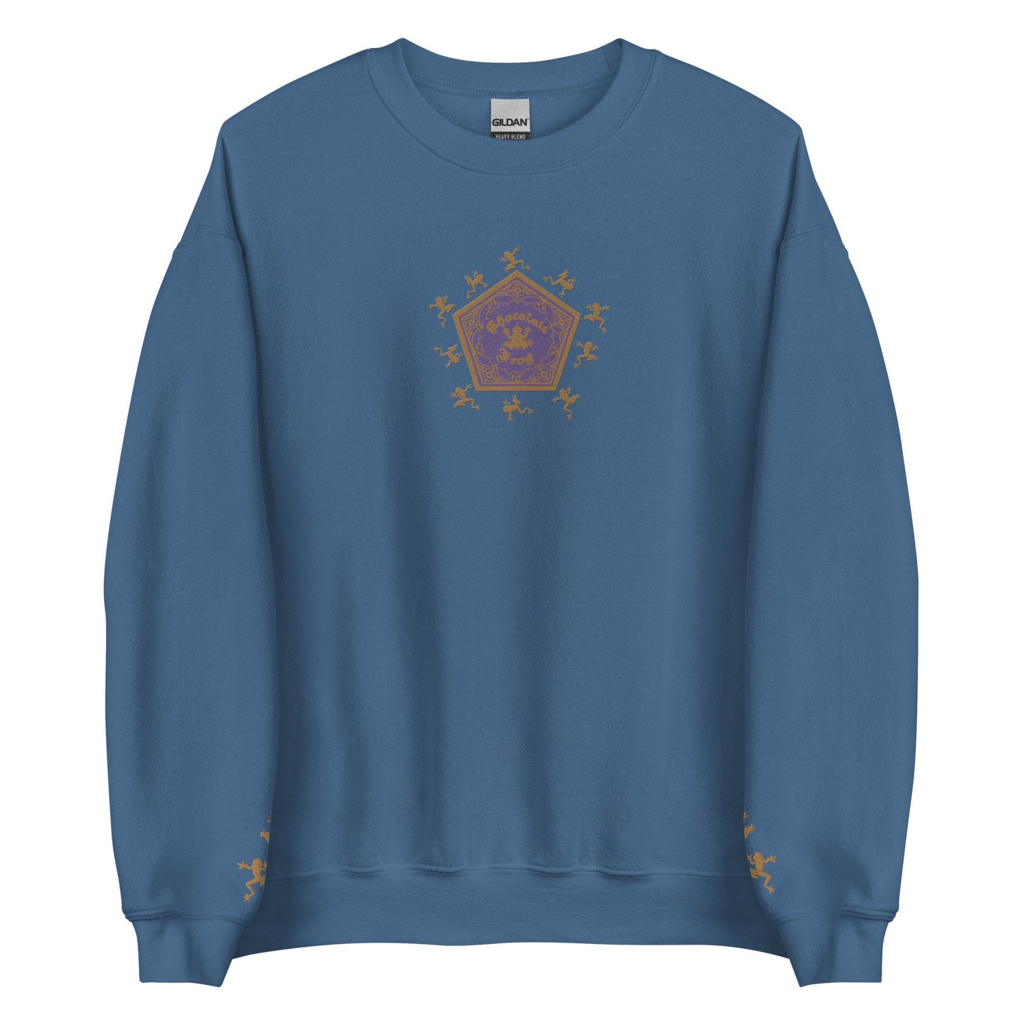 Chocolate Frog Embroidered Sweatshirt Wizard Crewneck Gift for Readers and Wizard World Lover