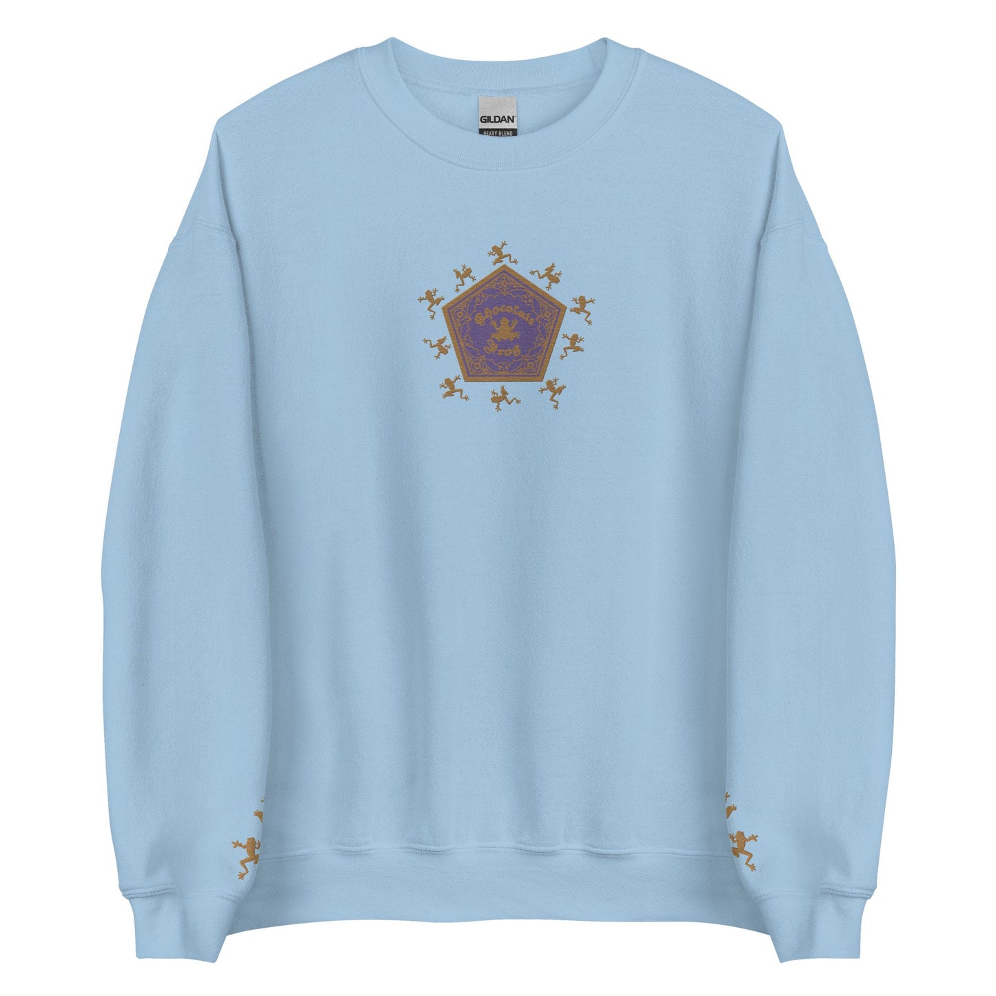 Chocolate Frog Embroidered Sweatshirt Wizard Crewneck Gift for Readers and Wizard World Lover