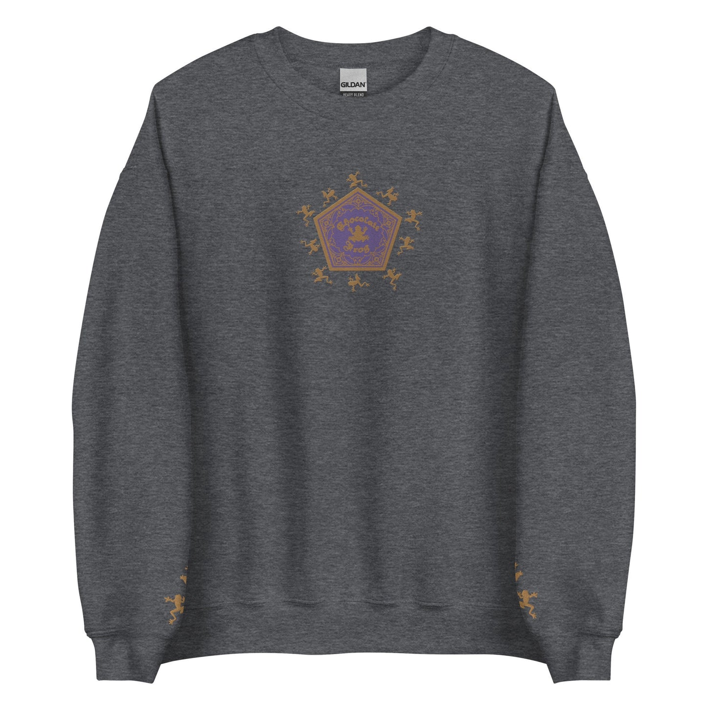 Chocolate Frog Embroidered Sweatshirt Wizard Crewneck Gift for Readers and Wizard World Lover