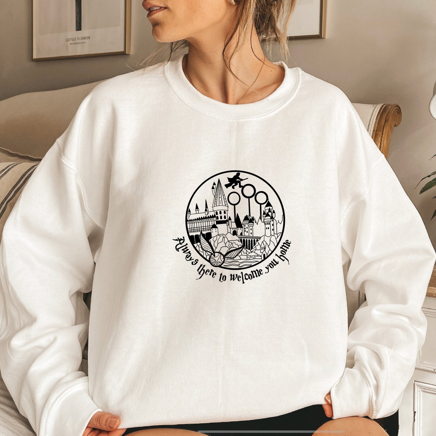 Wizard School Sweatshirt Wizard Castle Crewneck Wizard World Gift Wizard Lover Birthday Gift