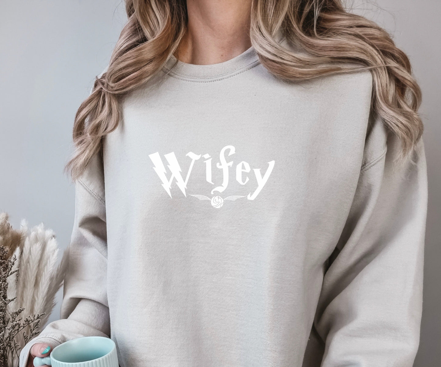 Hubby & Wifey Couples Matching Sweatshirt Wizard Couple Matching Crewnecks Wizard World Lovers Bookish Sweatshirt