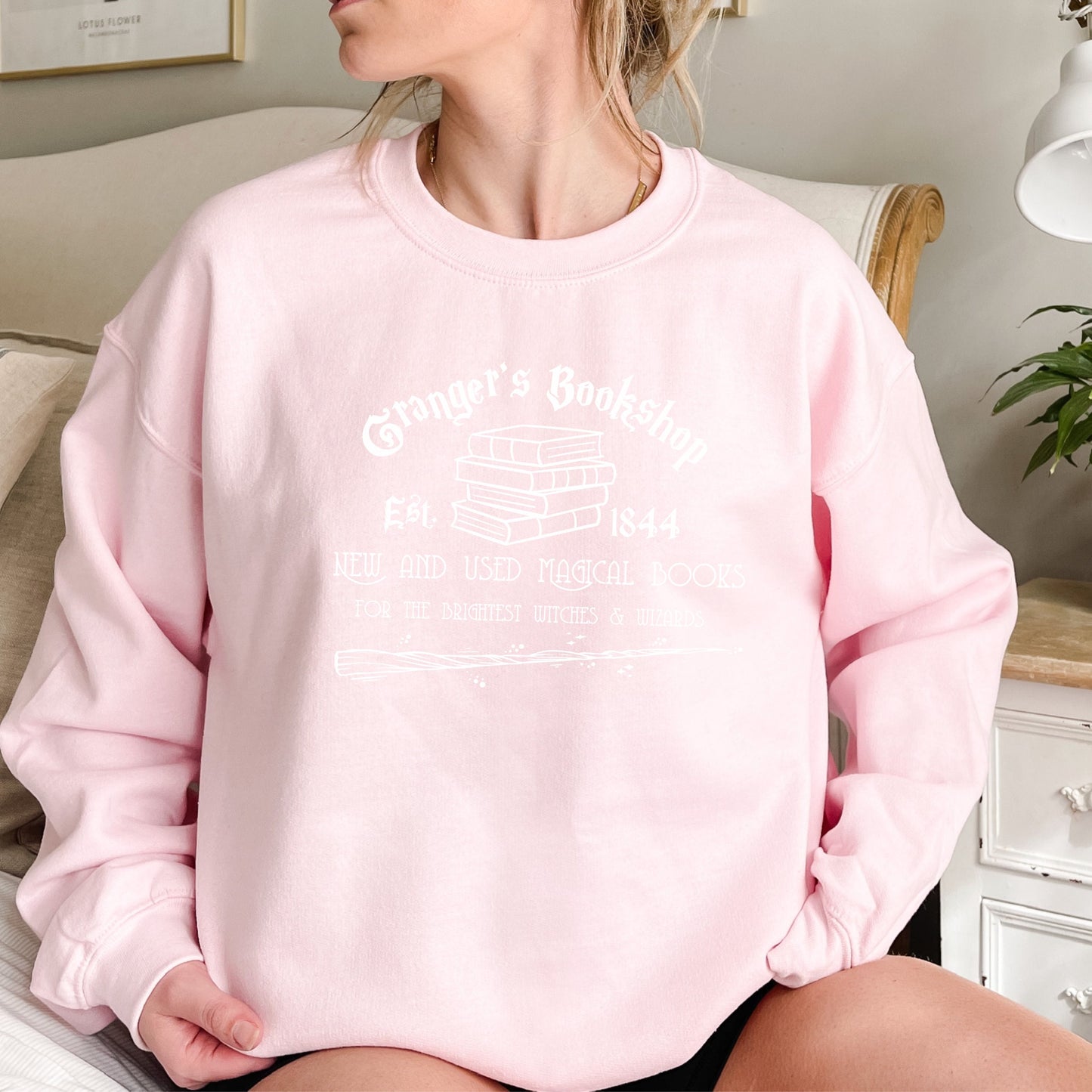 Granger’s Bookshop Sweatshirt Wizard School Book Store Crewneck Book Lover Gift Gift for Readers Wizard World Sweatshirt