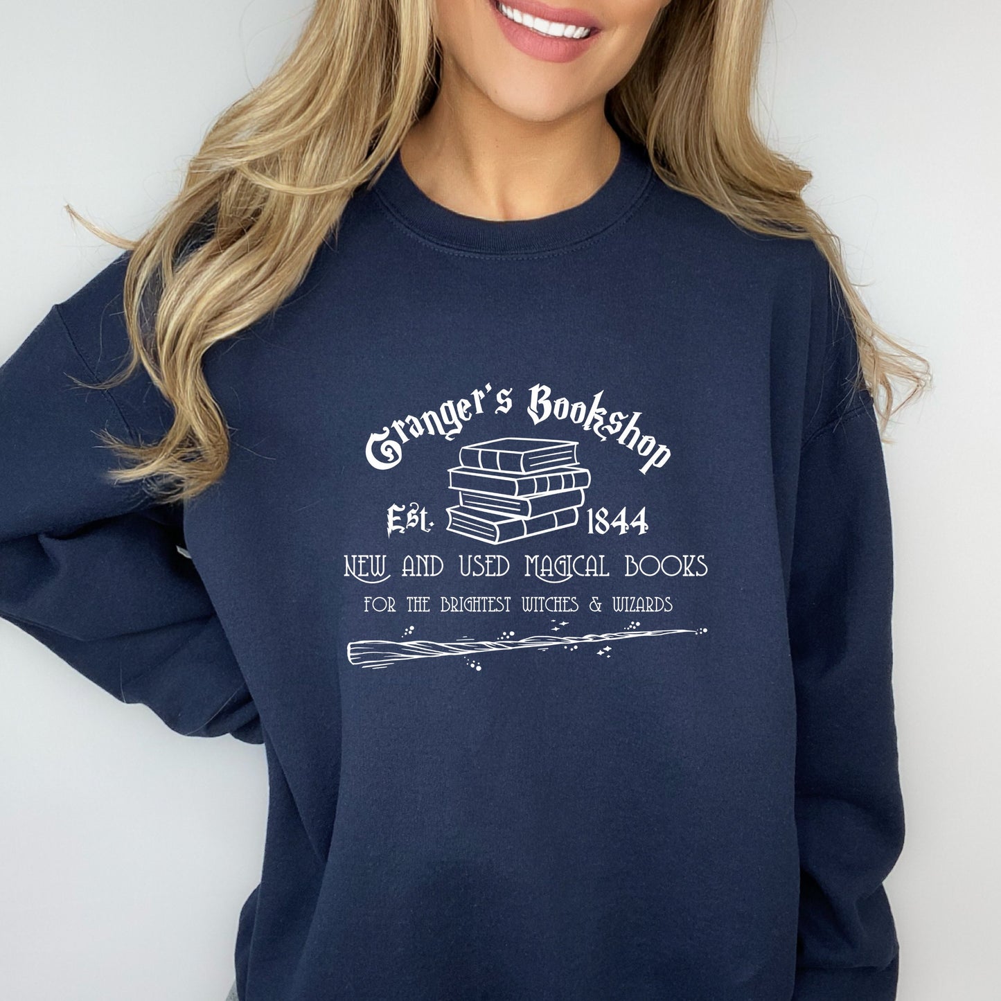 Granger’s Bookshop Sweatshirt Wizard School Book Store Crewneck Book Lover Gift Gift for Readers Wizard World Sweatshirt