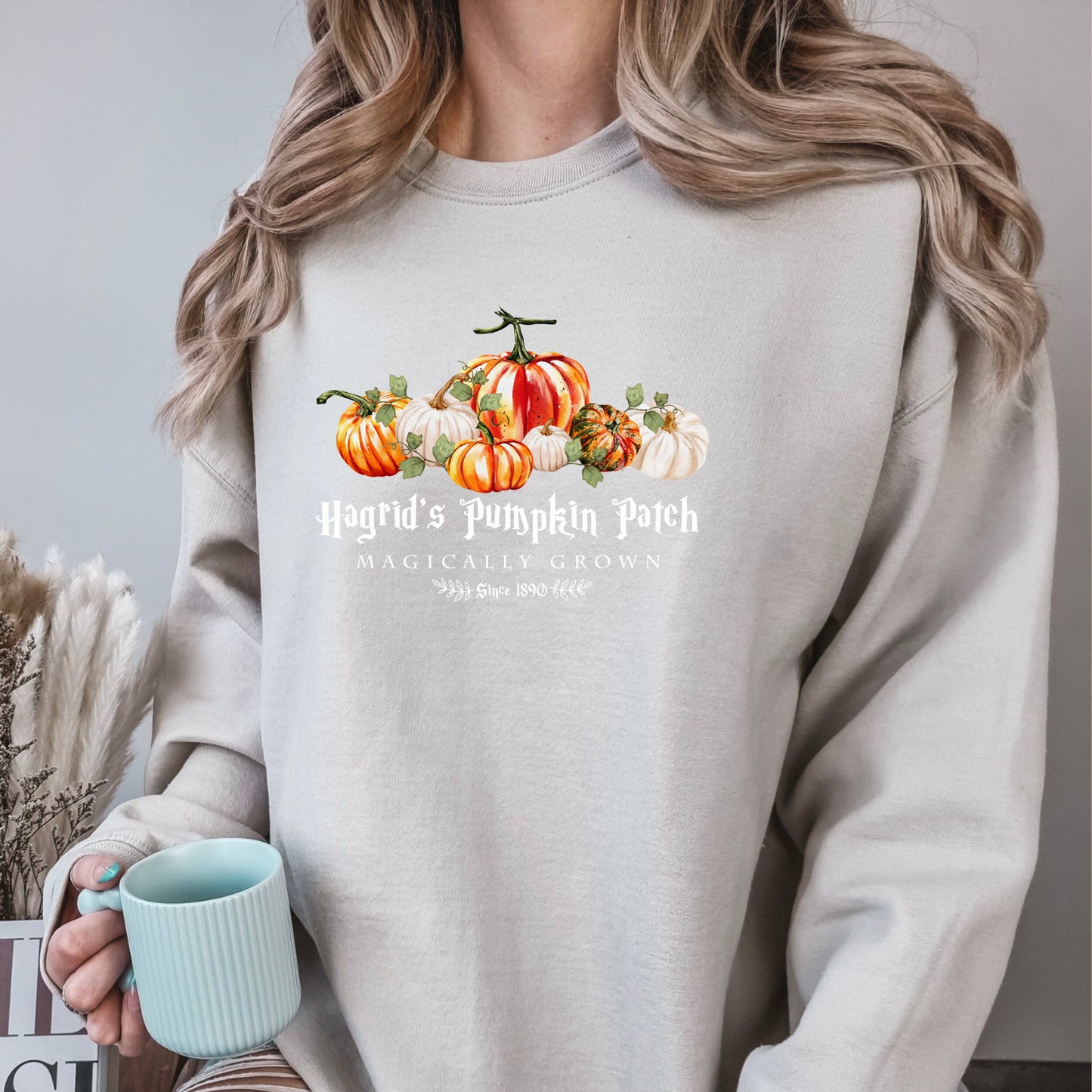 Wizard World Pumpkin Patch Sweatshirt Magically Grown Oversized Comfy Fall Pumpkin Crewneck