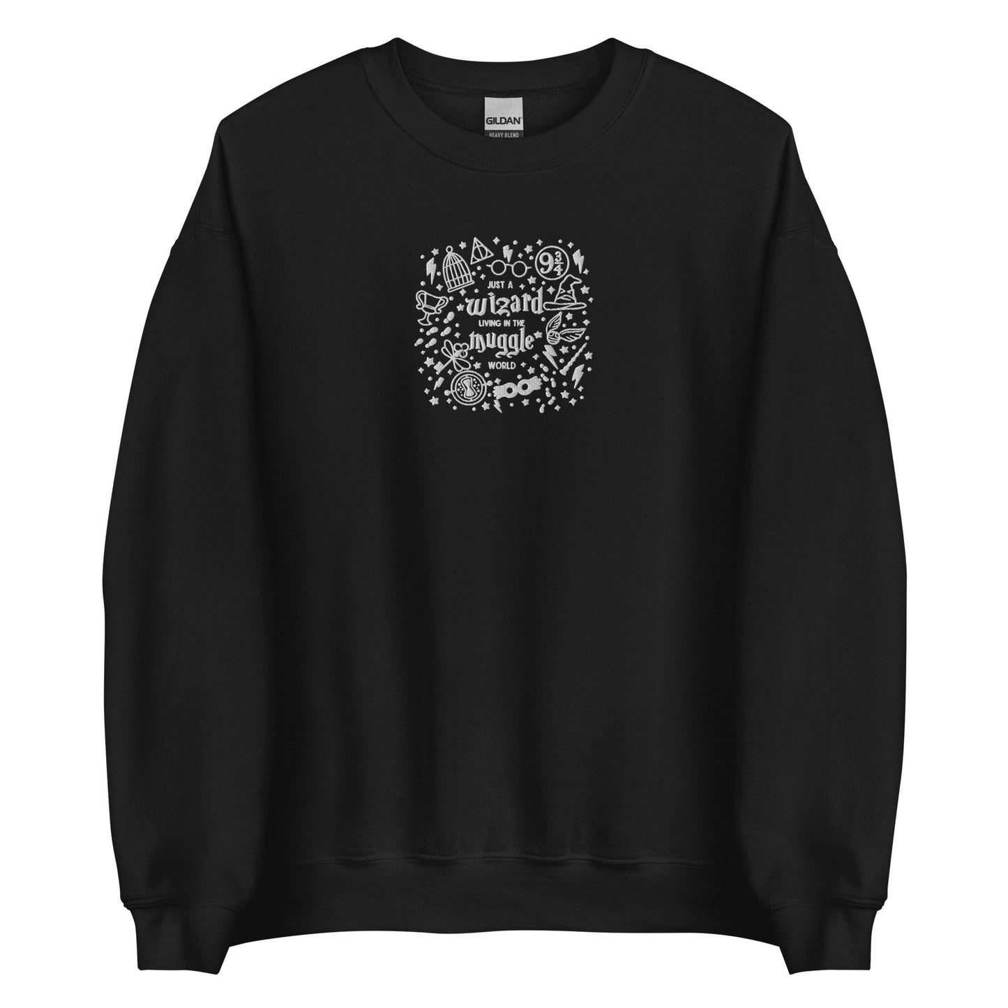 Wizard in the Muggle World Embroidered Wizarding World Sweatshirt