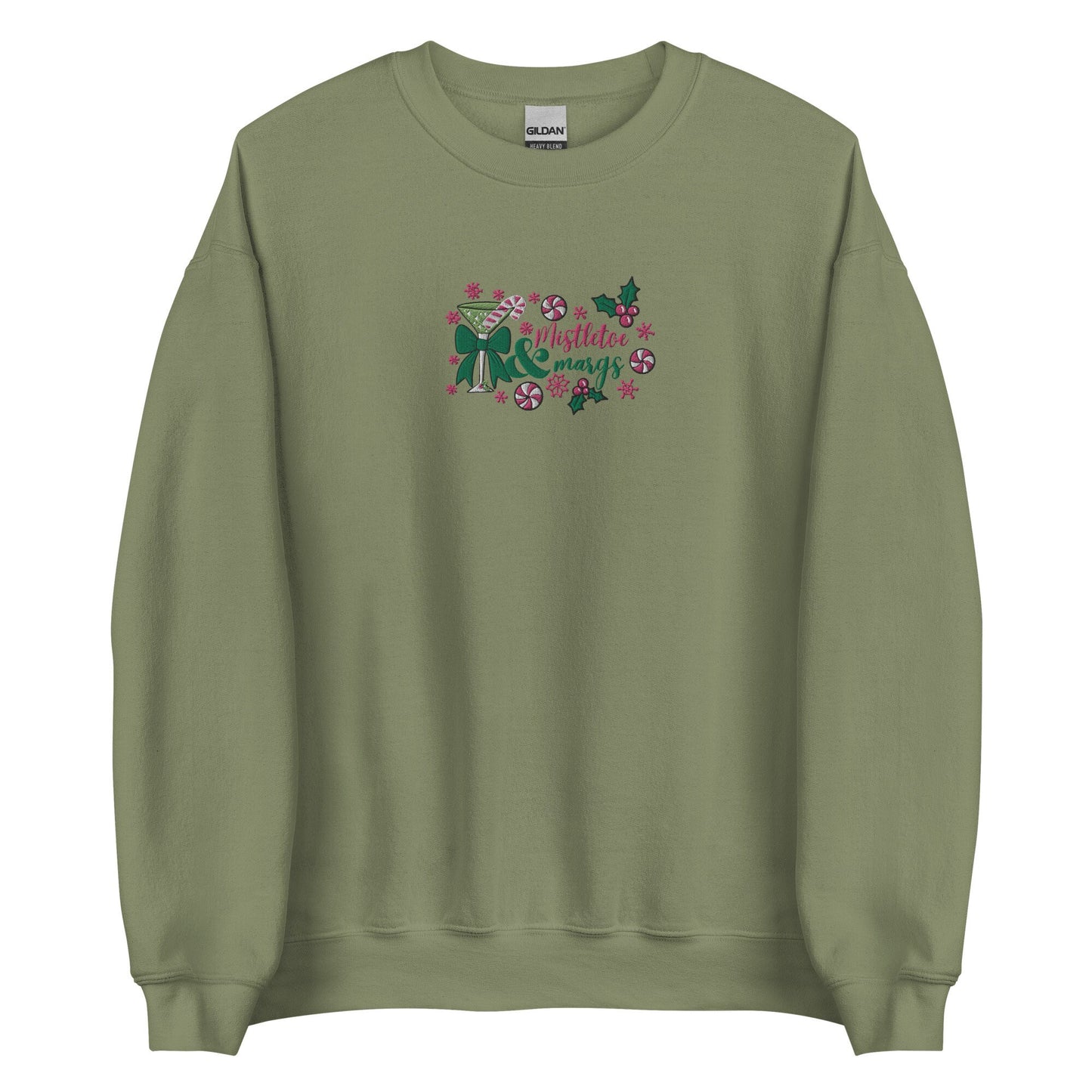 Mistletoe & Margs Embroidered Christmas Matching Girlfriends Sweatshirt