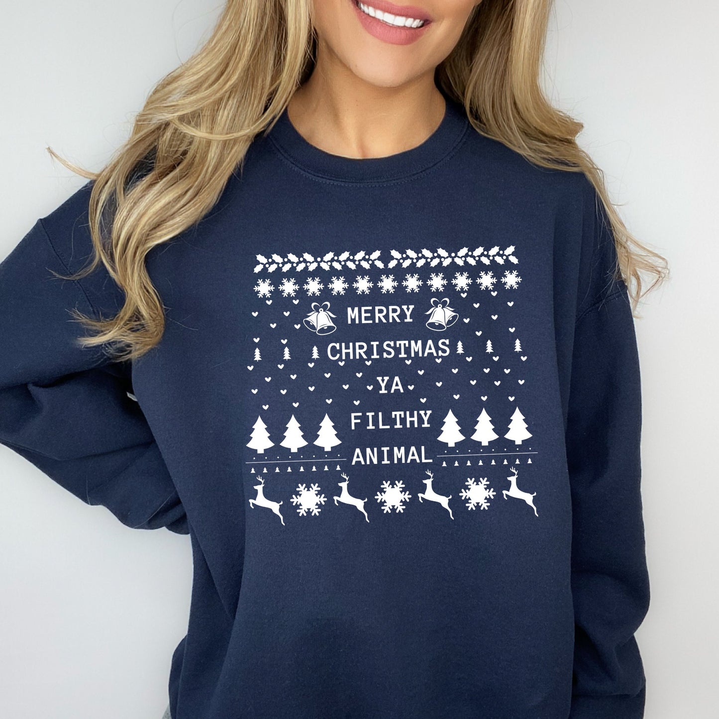 Merry Christmas Ya Filthy Animal Ugly Christmas Sweater Sweatshirt