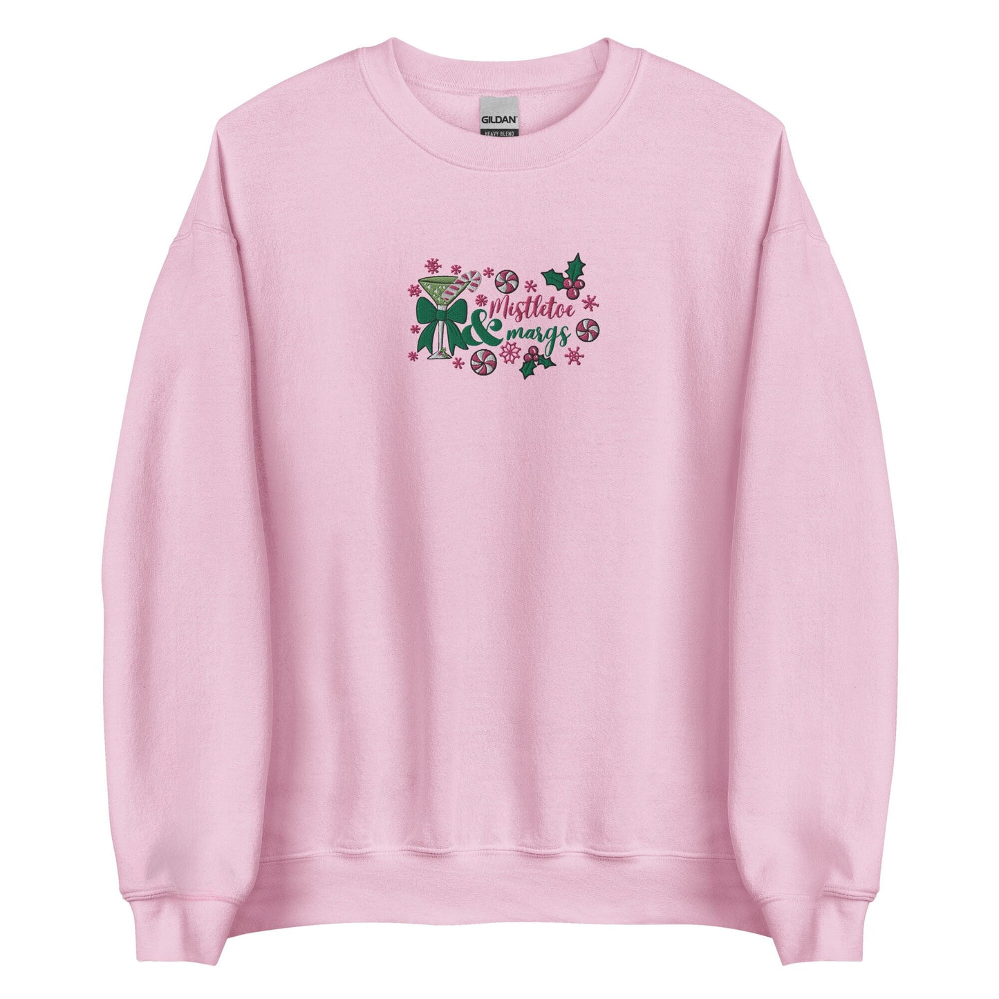 Mistletoe & Margs Embroidered Christmas Matching Girlfriends Sweatshirt