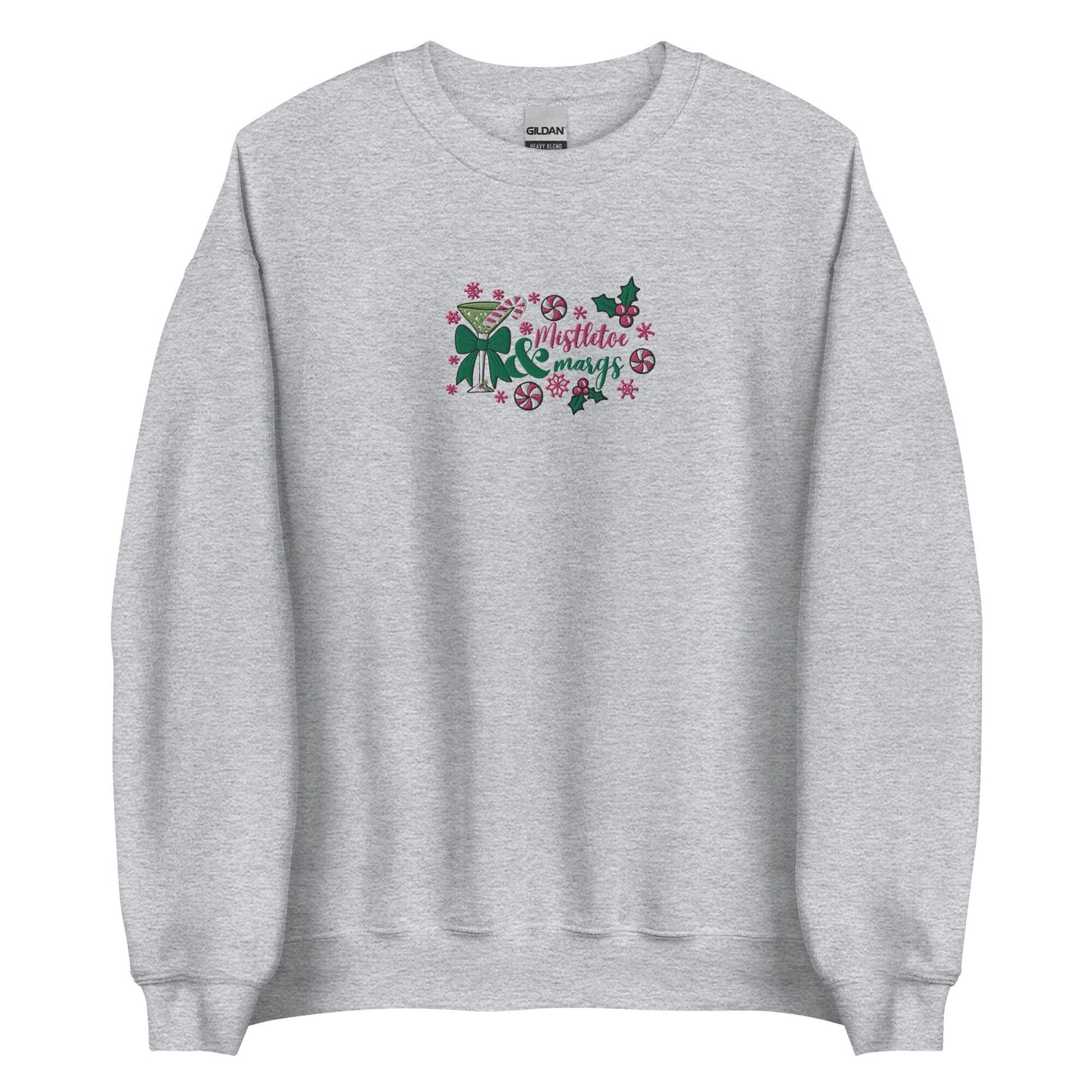 Mistletoe & Margs Embroidered Christmas Matching Girlfriends Sweatshirt