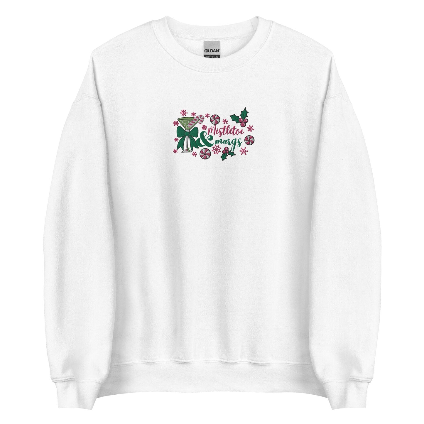 Mistletoe & Margs Embroidered Christmas Matching Girlfriends Sweatshirt