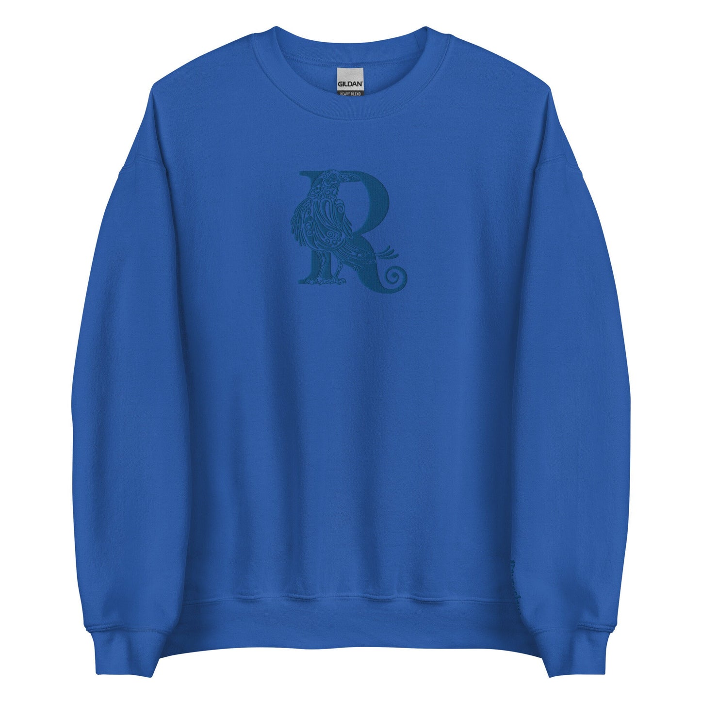 Blue Raven Embroidered Wizard House Crest Pullover Crewneck Sweatshirt