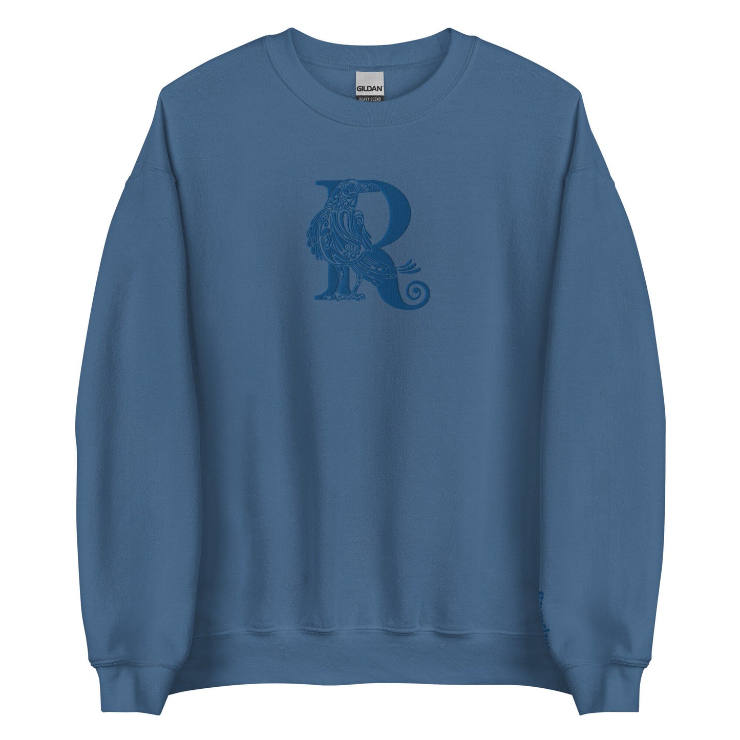 Blue Raven Embroidered Wizard House Crest Pullover Crewneck Sweatshirt