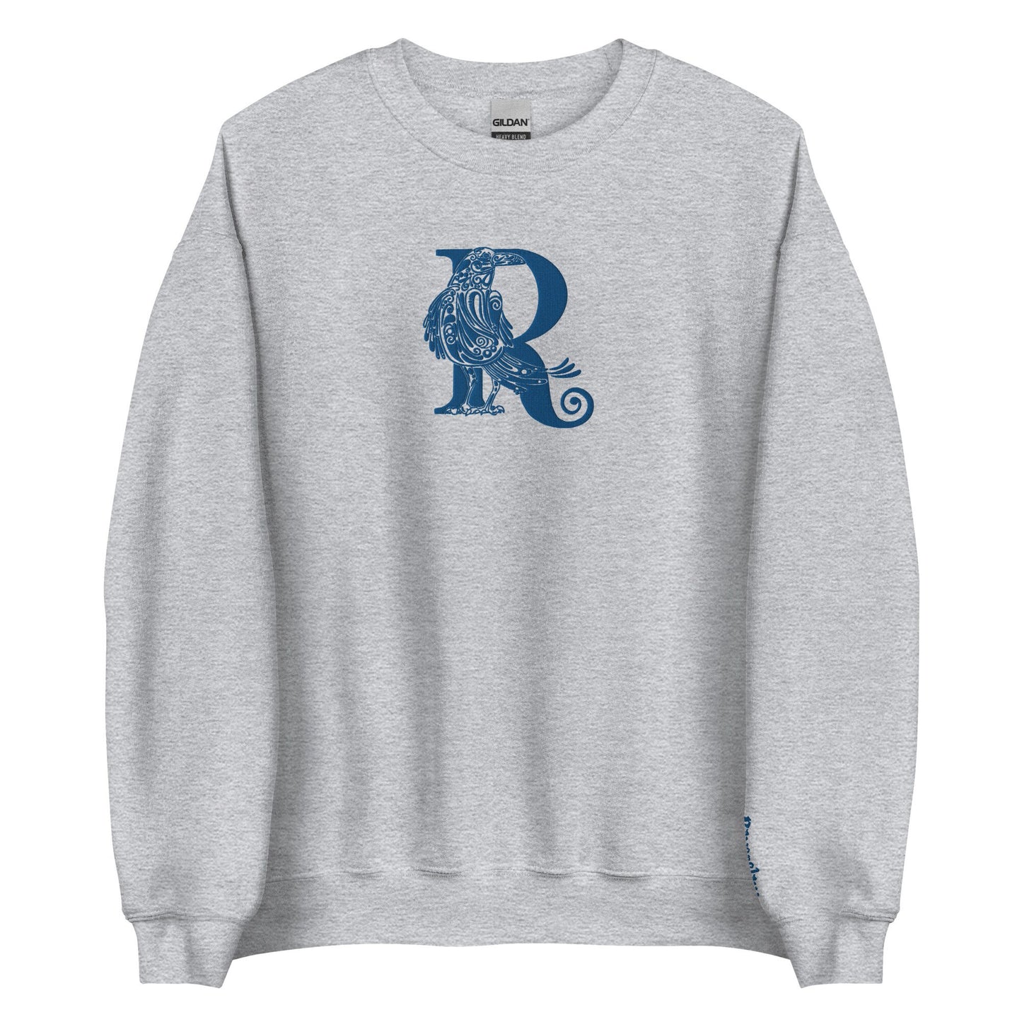 Blue Raven Embroidered Wizard House Crest Pullover Crewneck Sweatshirt