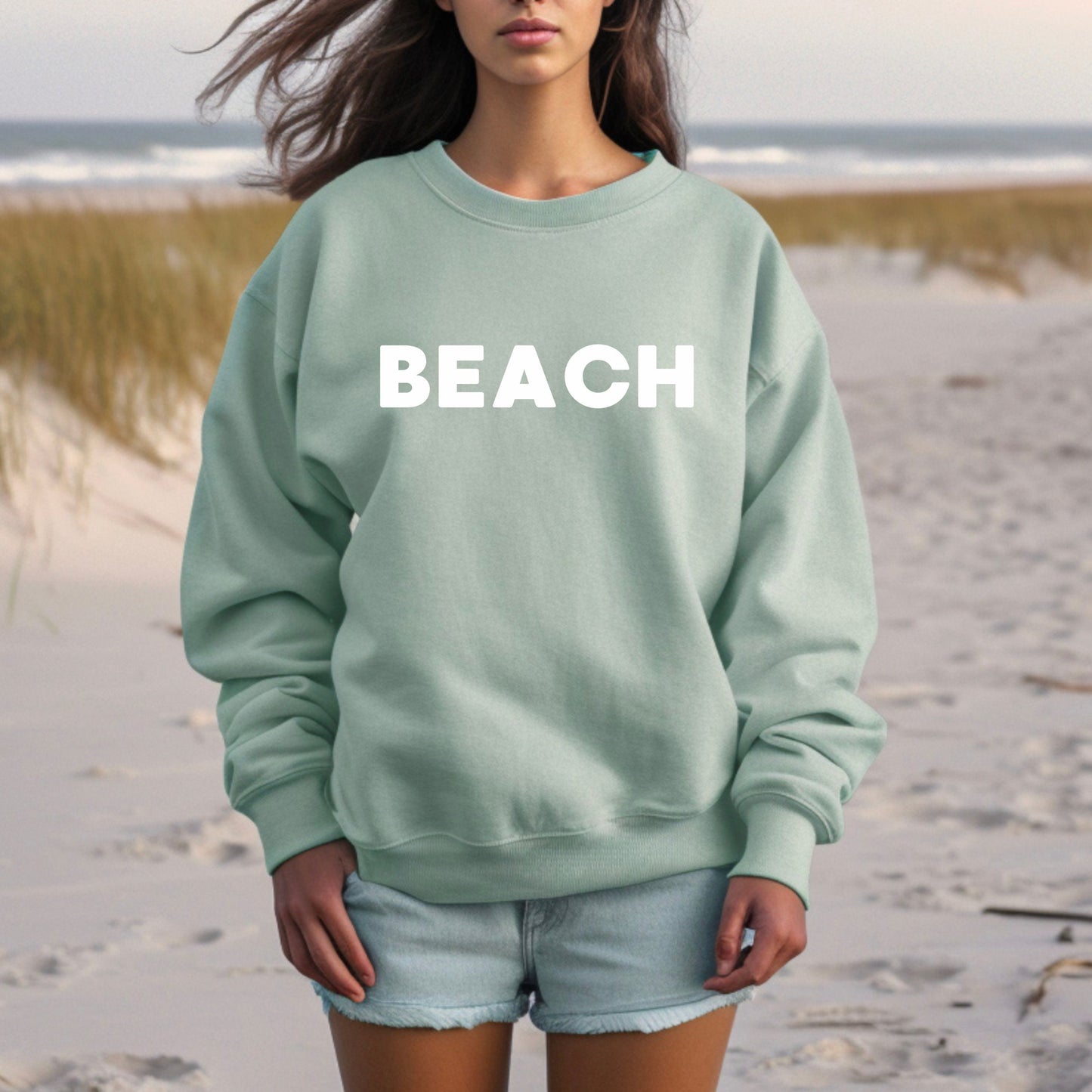 Vintage Beach Graphic Sweatshirt